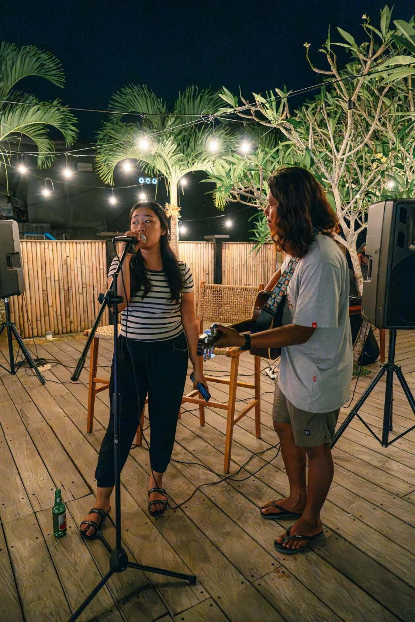 Evening entertainment in Kala Surf Camp