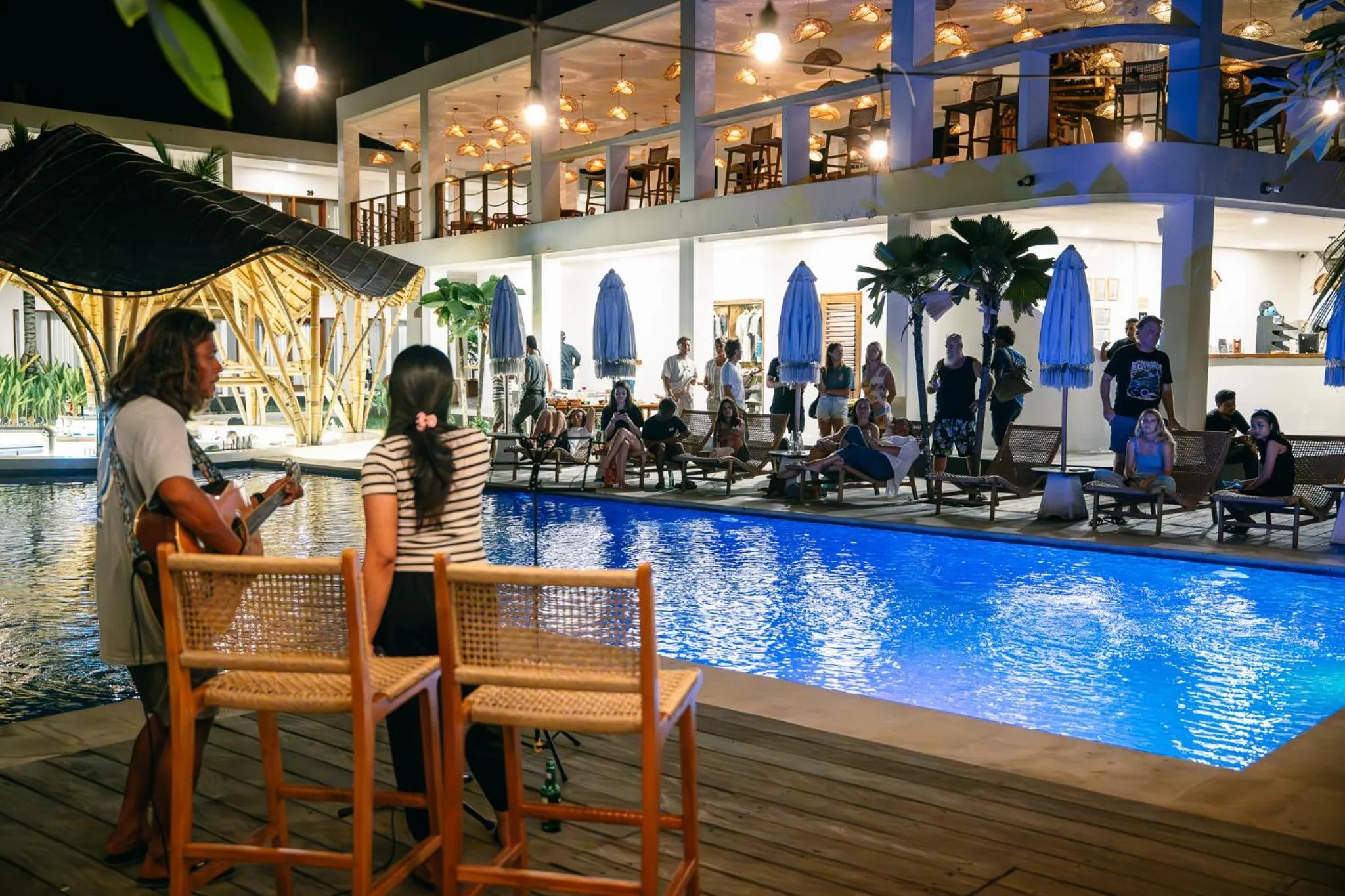 Evening entertainment in Kala Surf Camp