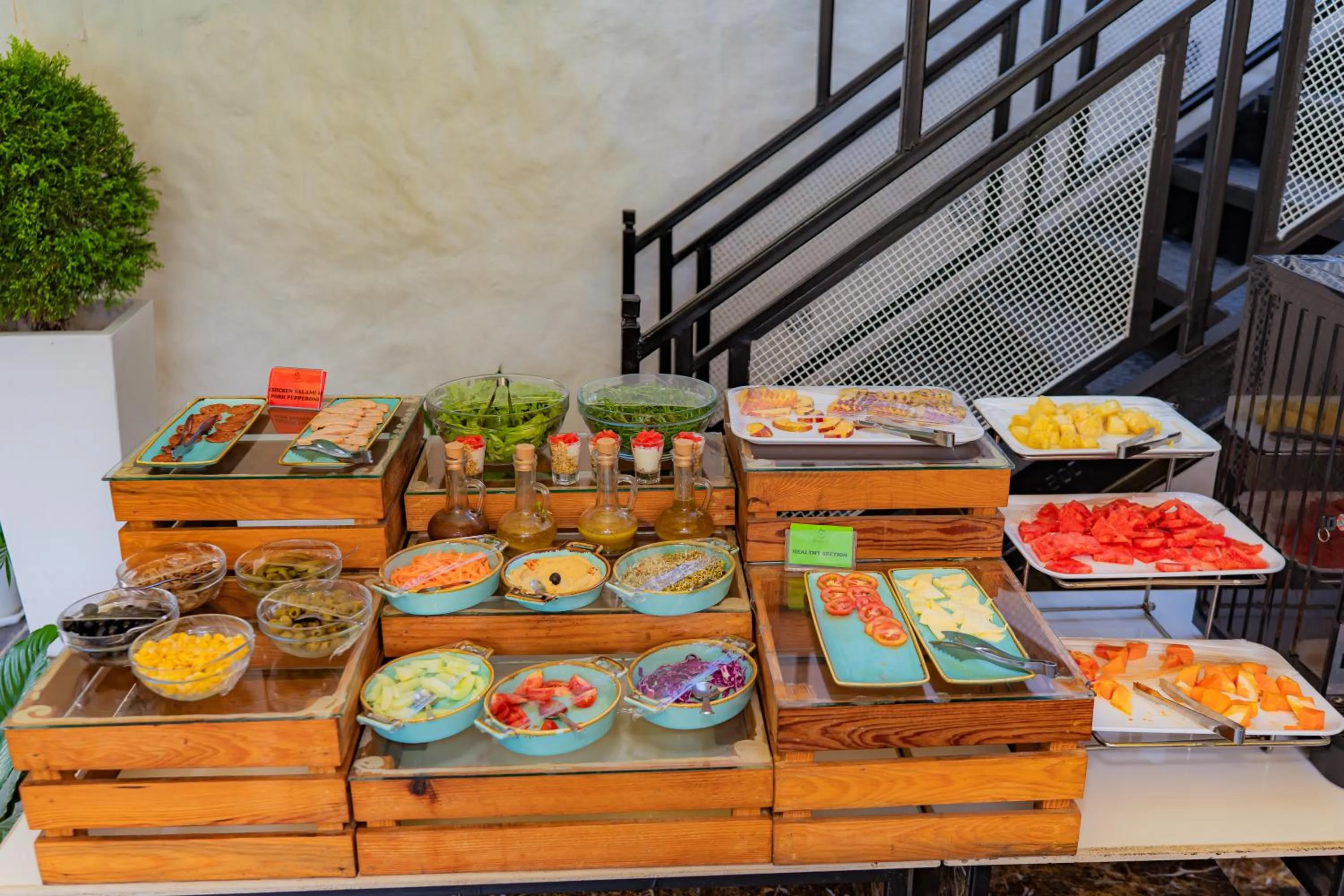 Breakfast in Majestic Lake Front Hotel & Suites