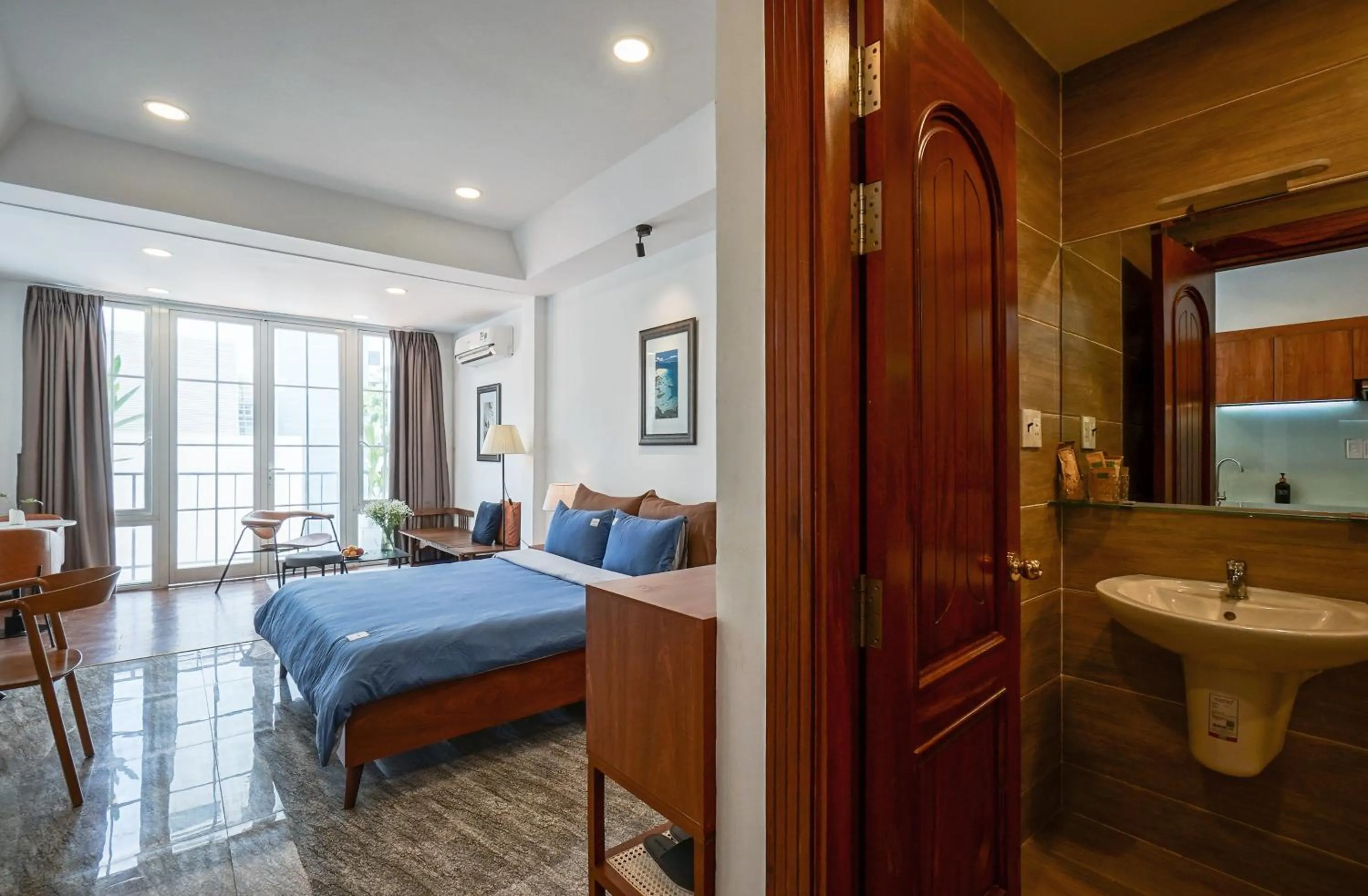 Bedroom, Bed in Nexus House Cay Diep - Near Independence Palace