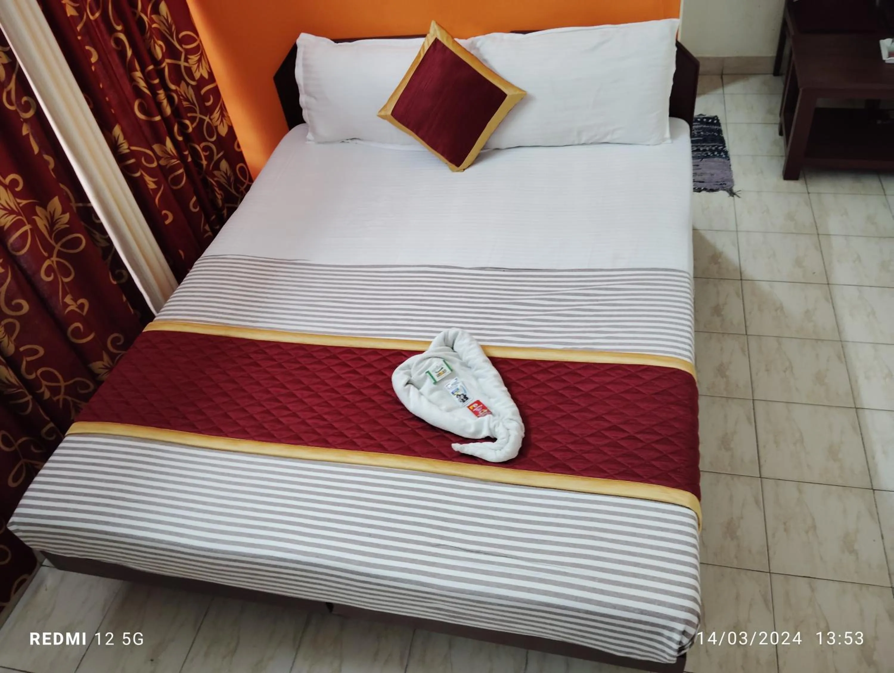 Bed in Hotel Gamas Inn