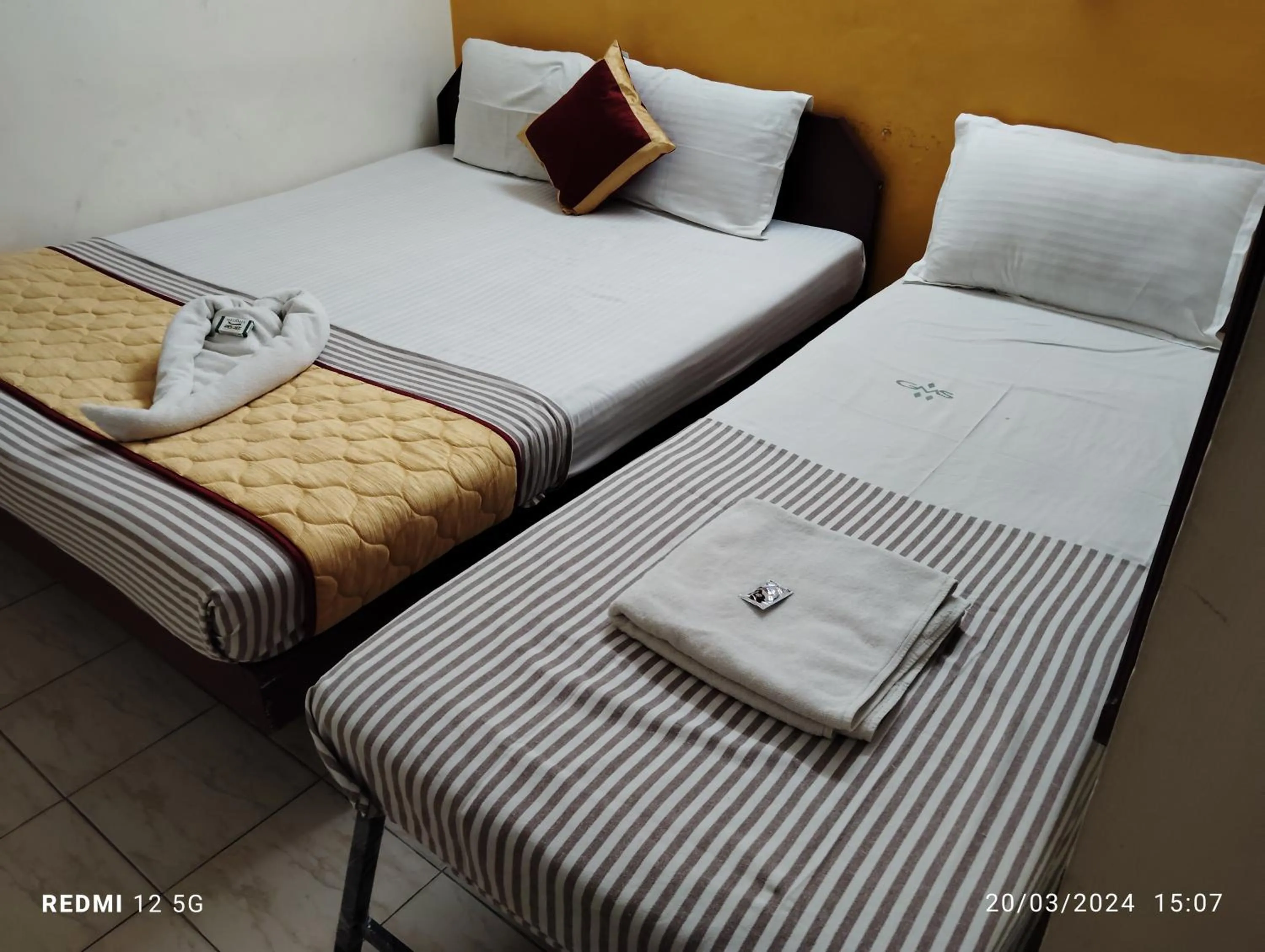 Bed in Hotel Gamas Inn