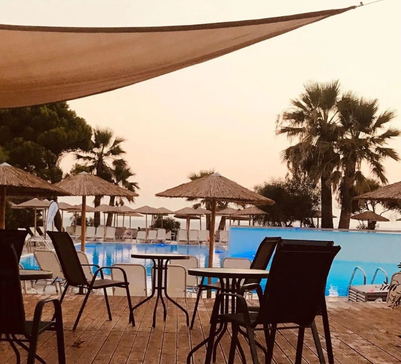 Pool view in Ninos Grand Beach Resort