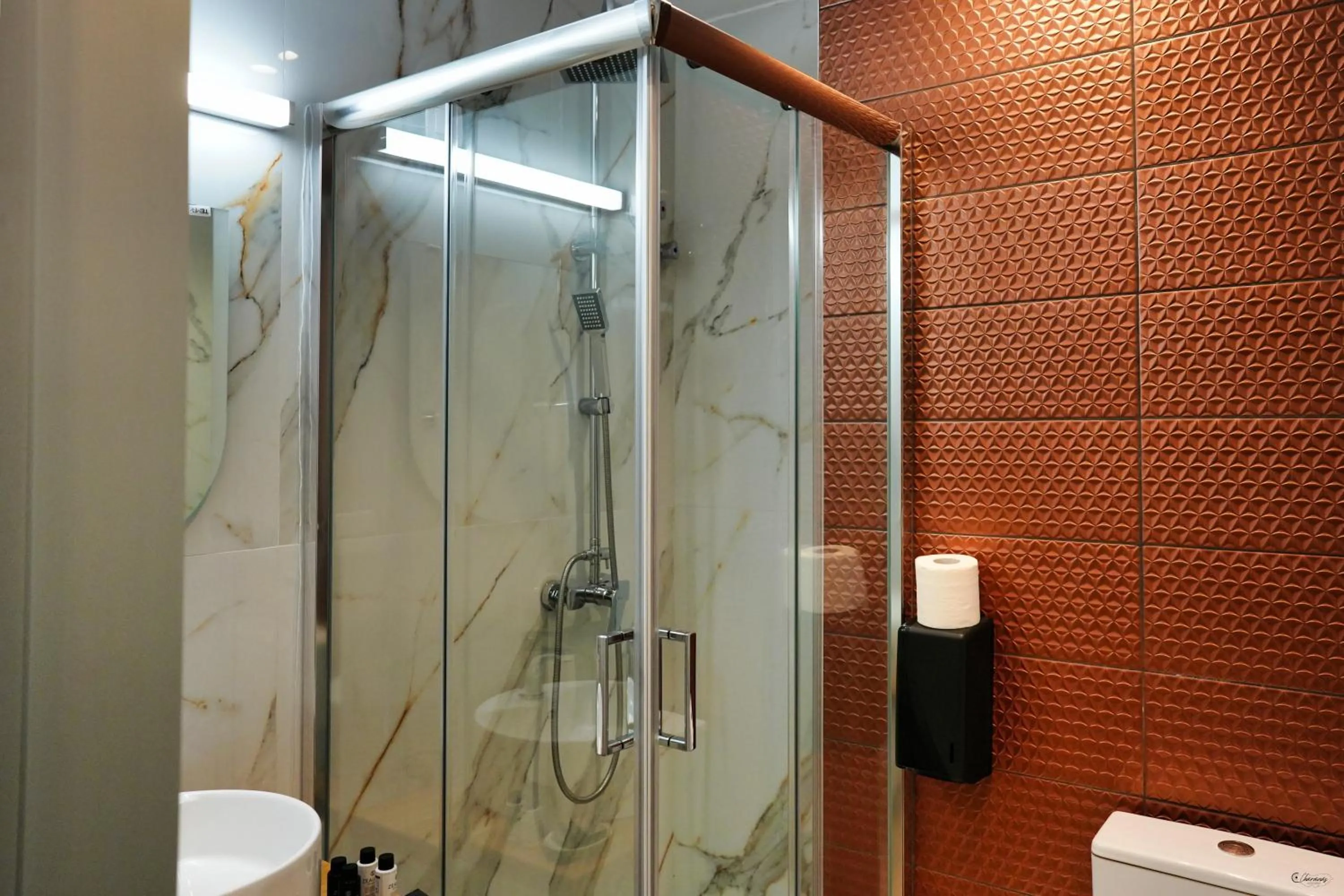 Shower in Electra Suites