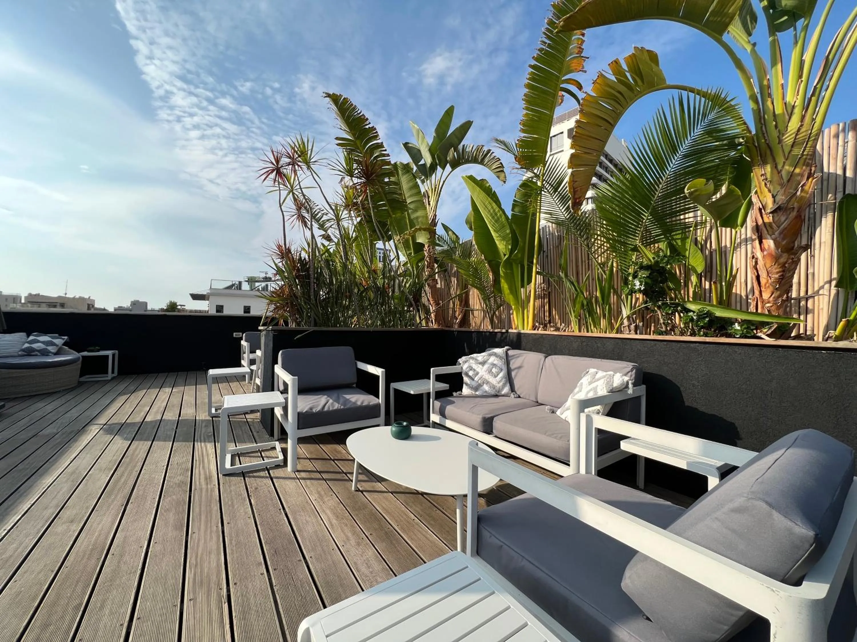 Patio in Beer Garden Hotel