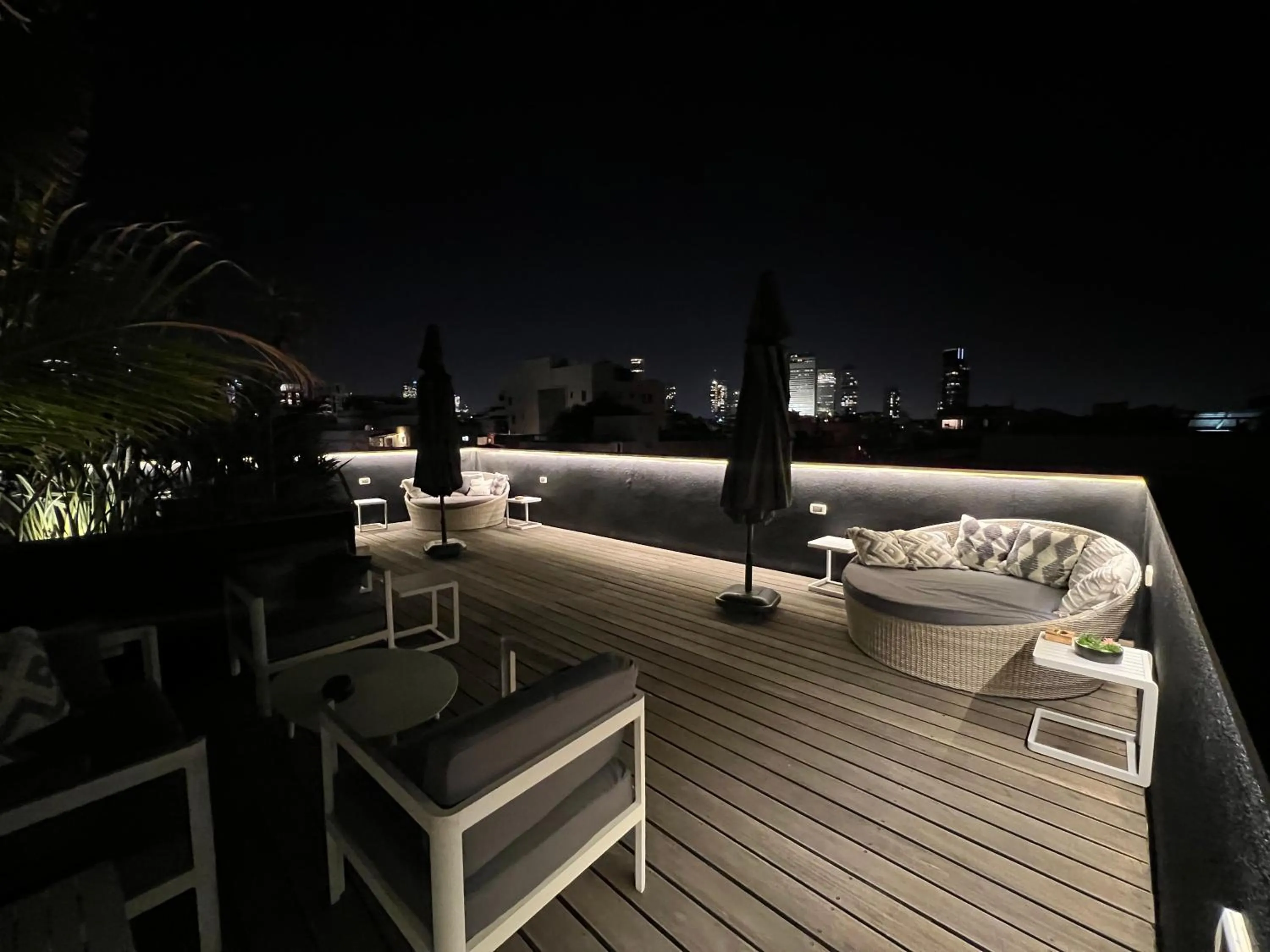 Patio in Beer Garden Hotel