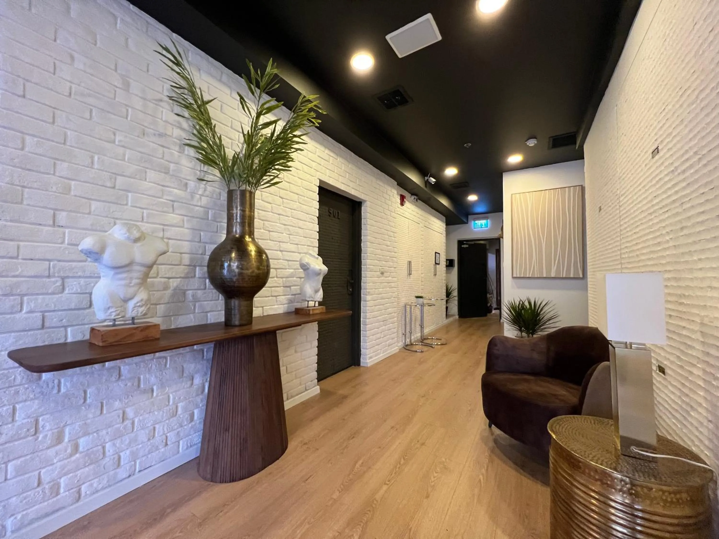 Seating area in Beer Garden Hotel