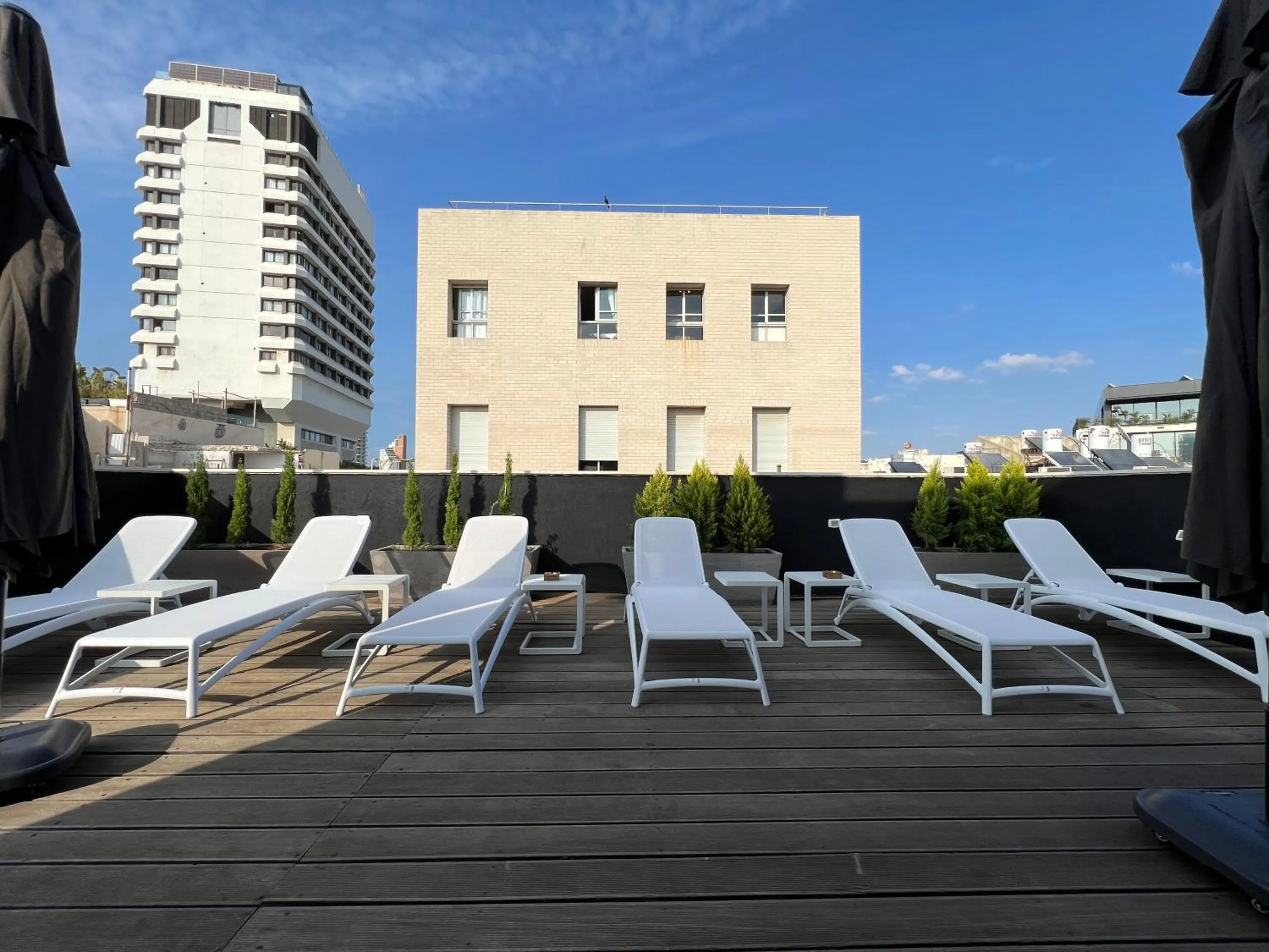 sunbed in Beer Garden Hotel