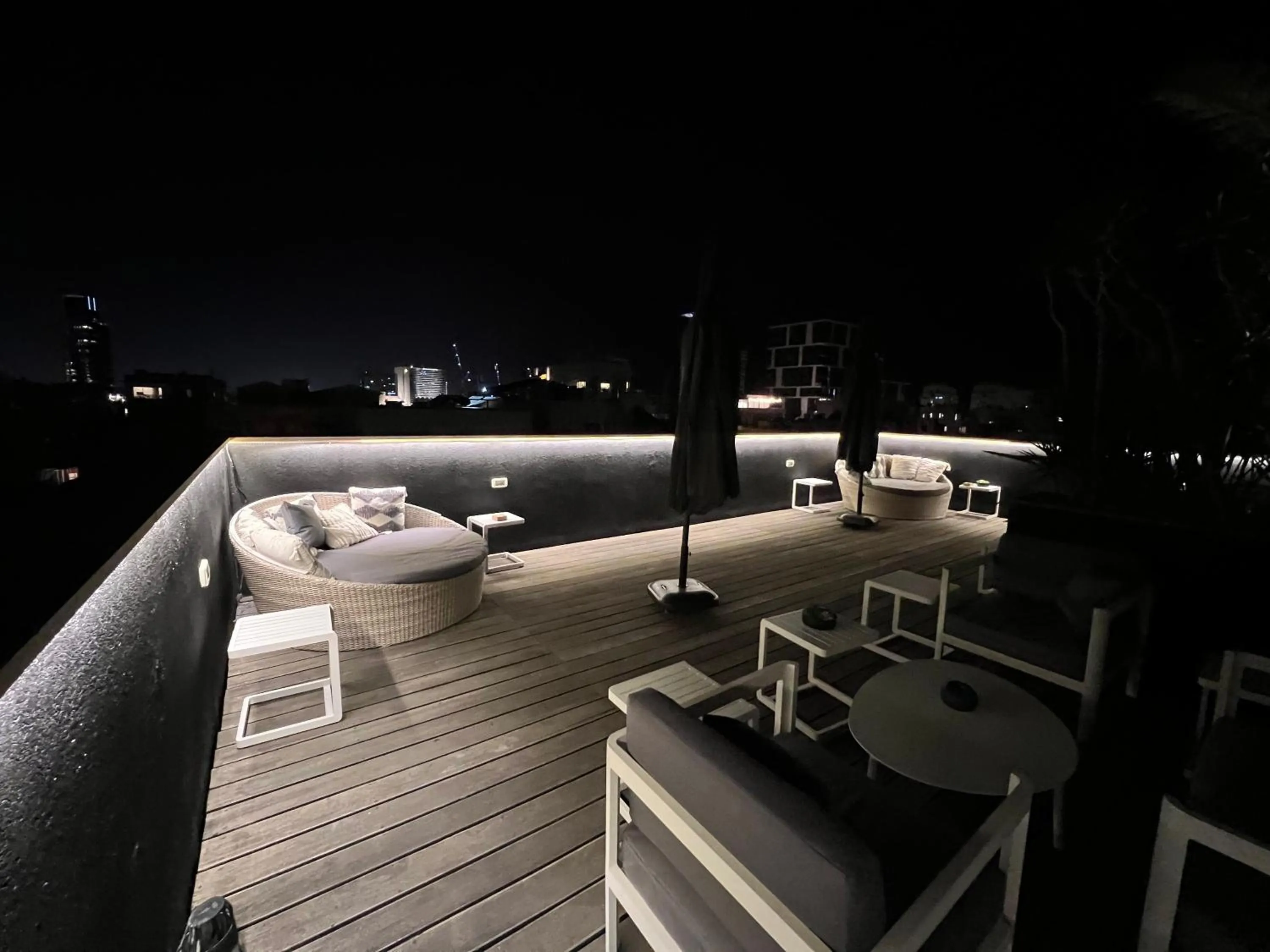 Patio in Beer Garden Hotel