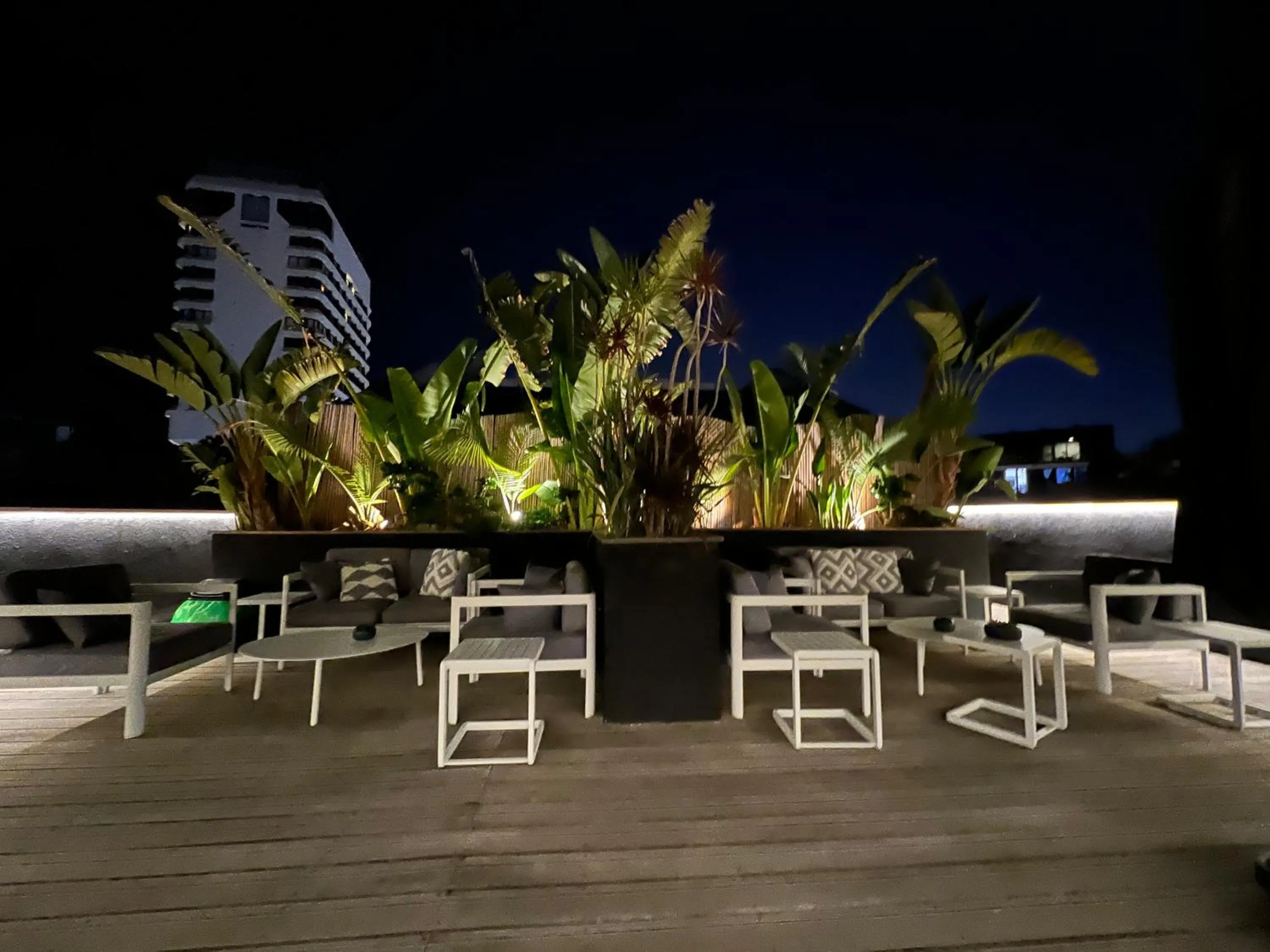 Patio in Beer Garden Hotel