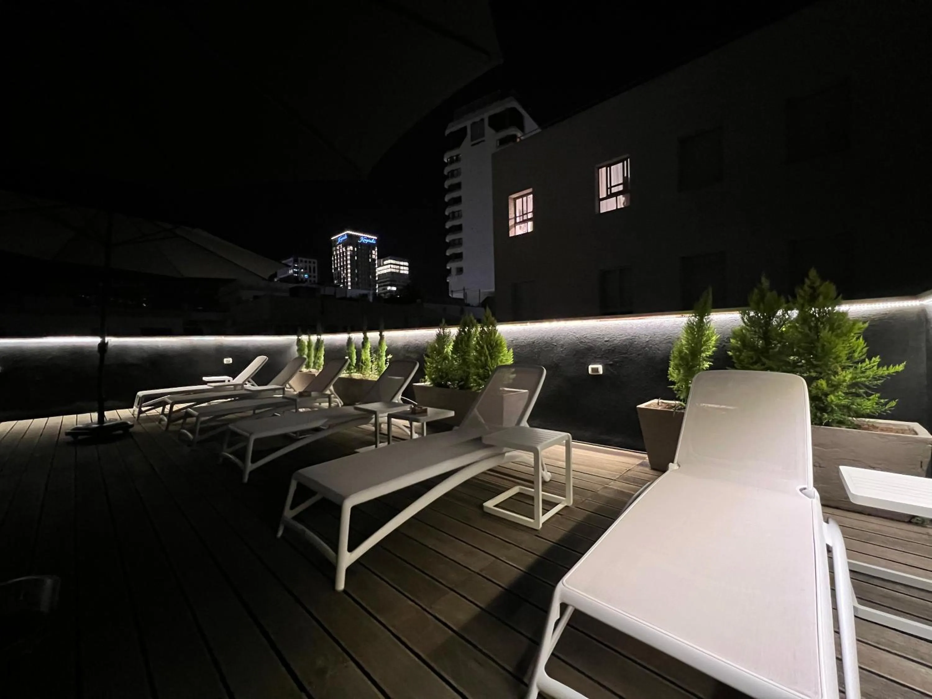 Balcony/Terrace in Beer Garden Hotel