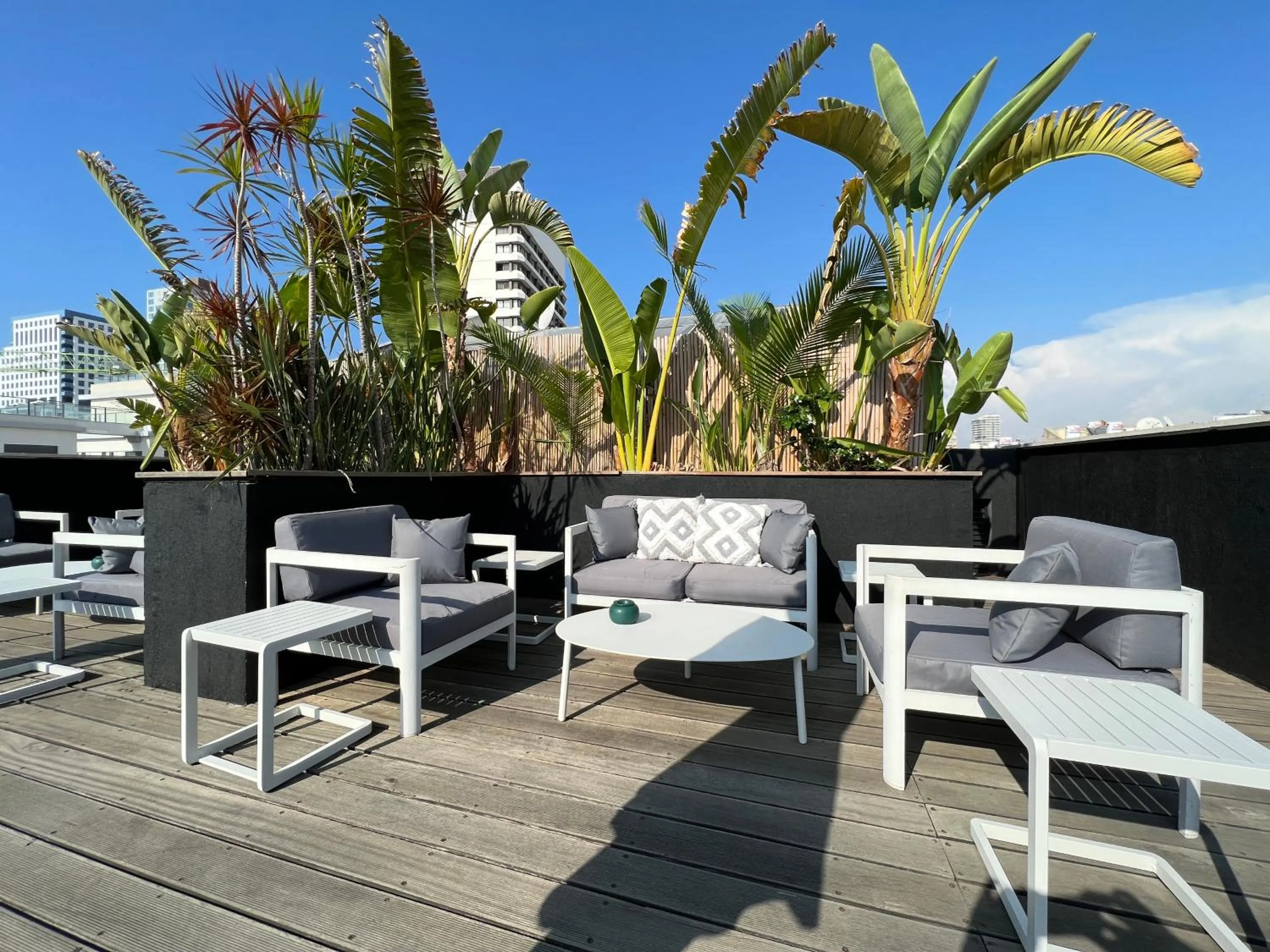 Patio in Beer Garden Hotel