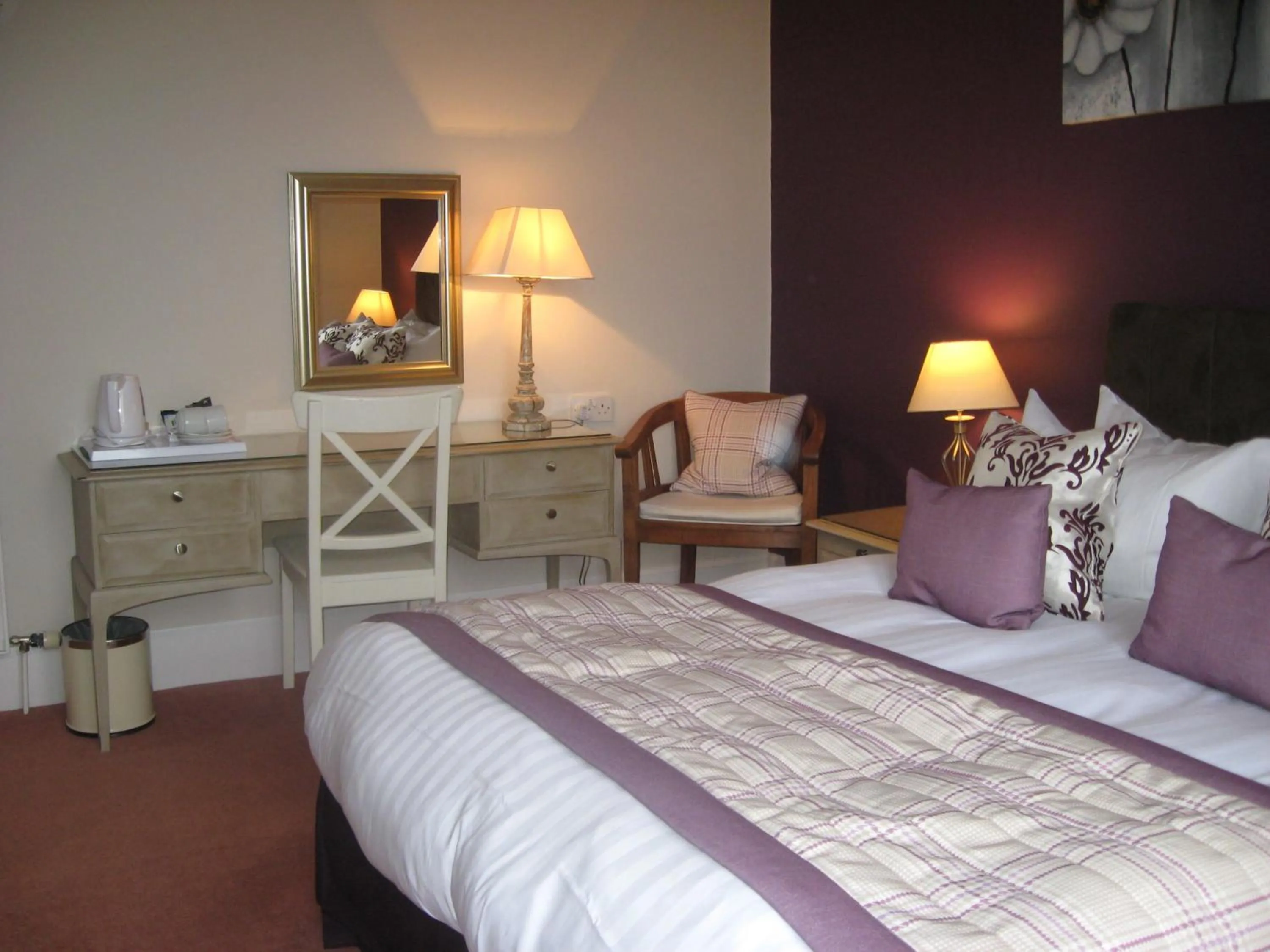 Decorative detail, Bed in Shaftesbury Hotel Dundee