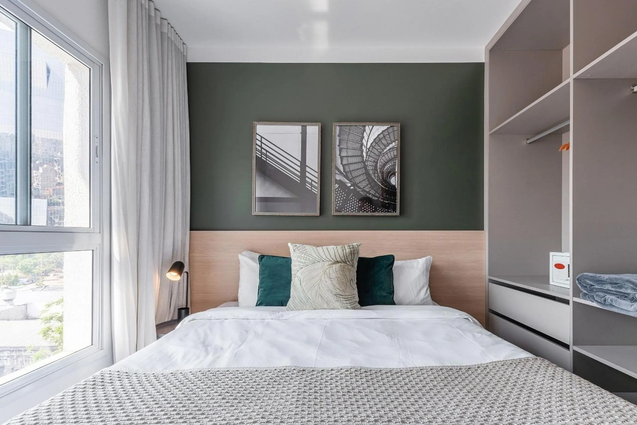 Bed in Homelike by Viva - Apartamentos completos em Pinheiros a uma quadra da Faria Lima