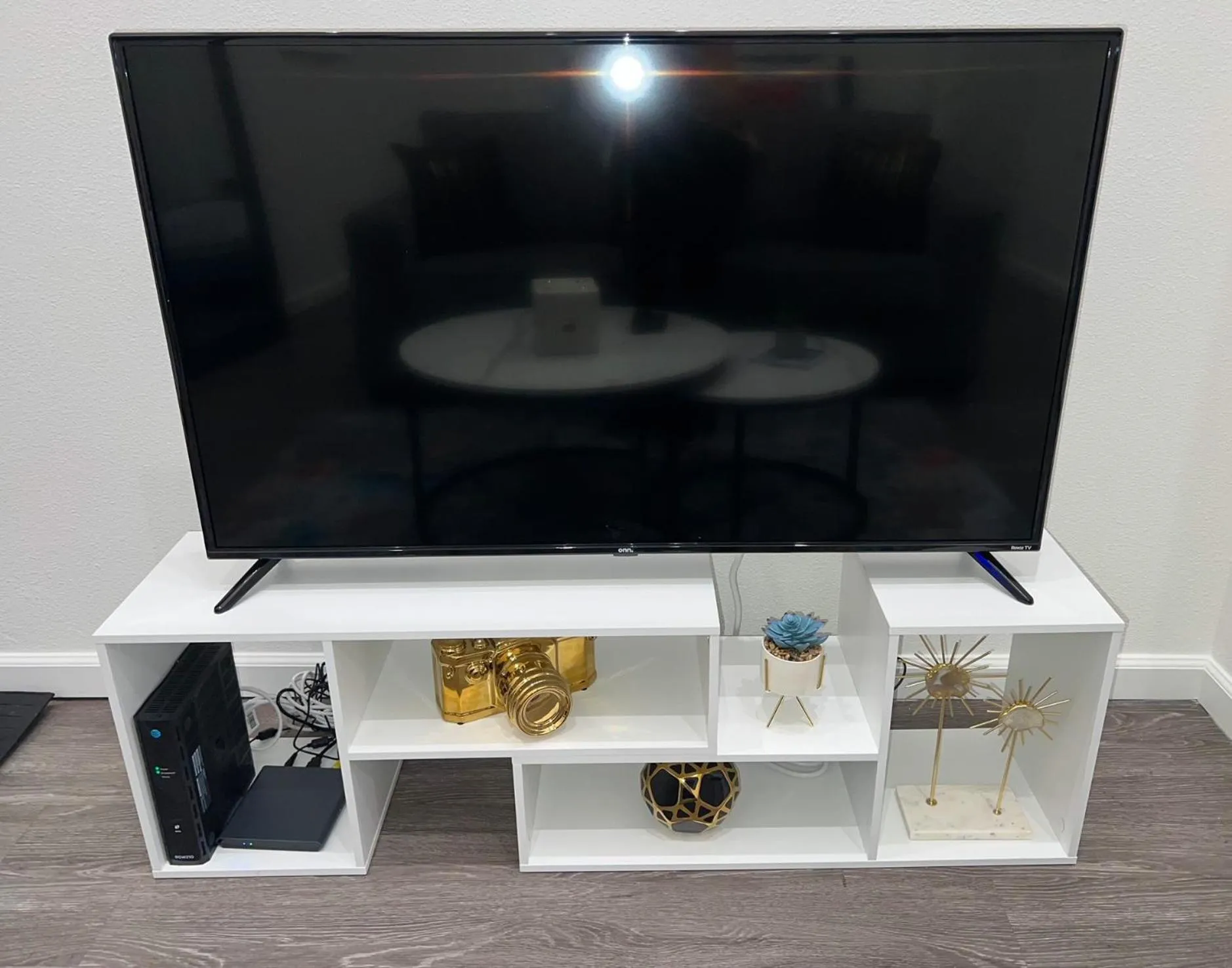 Communal lounge/ TV room in Downtown Los Angeles Skyline balcony view Modern Penthouse