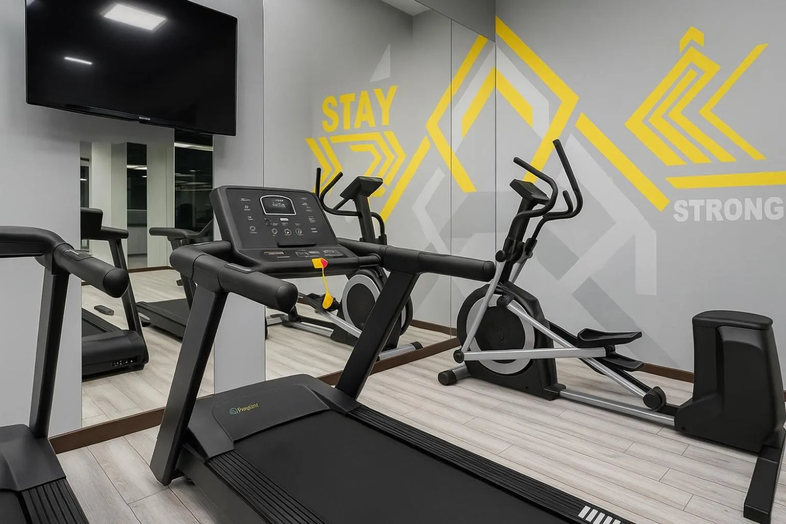 Fitness centre/facilities in Tauke Khan Plaza