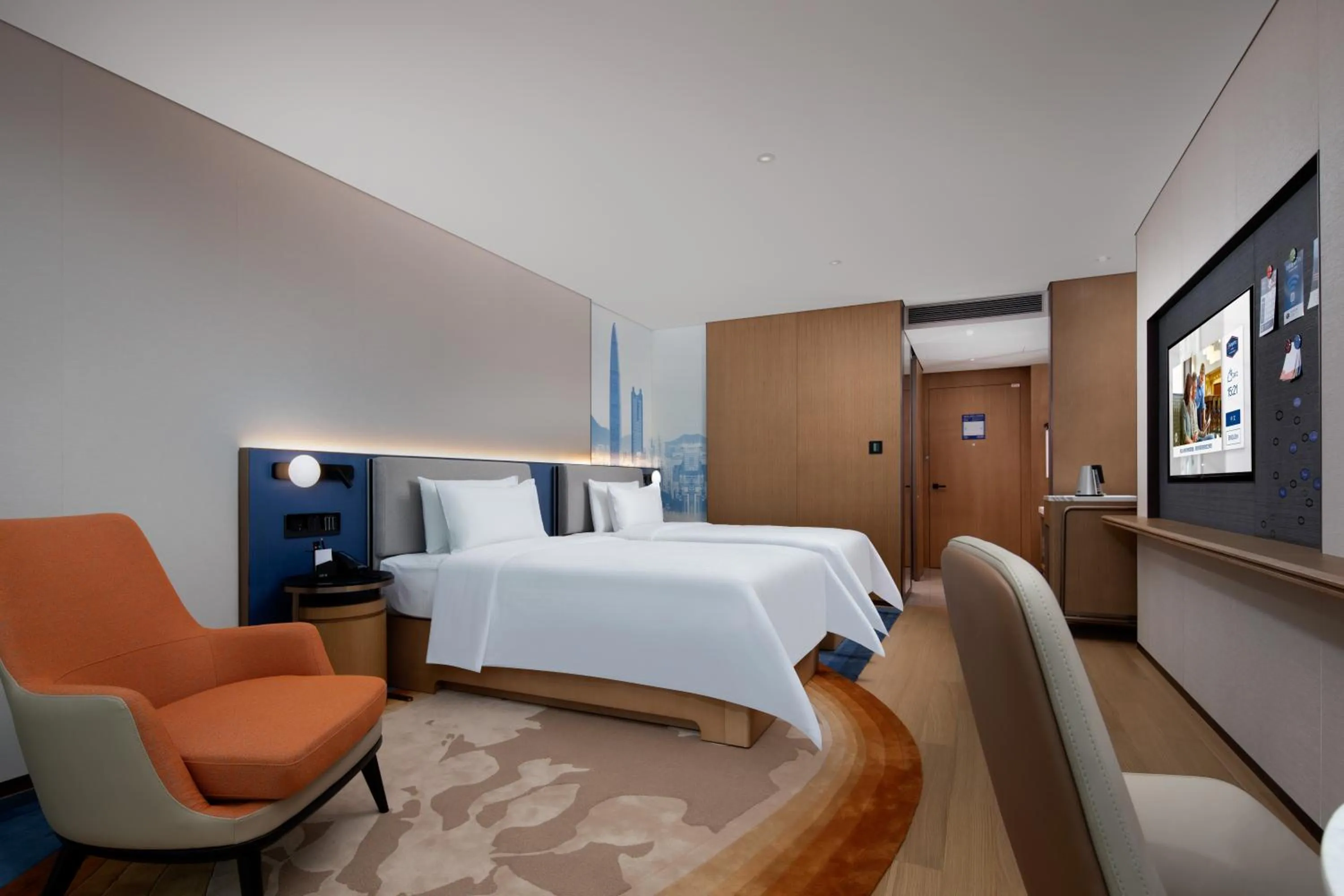 Bed in Hampton by Hilton Shenzhen Futian Port
