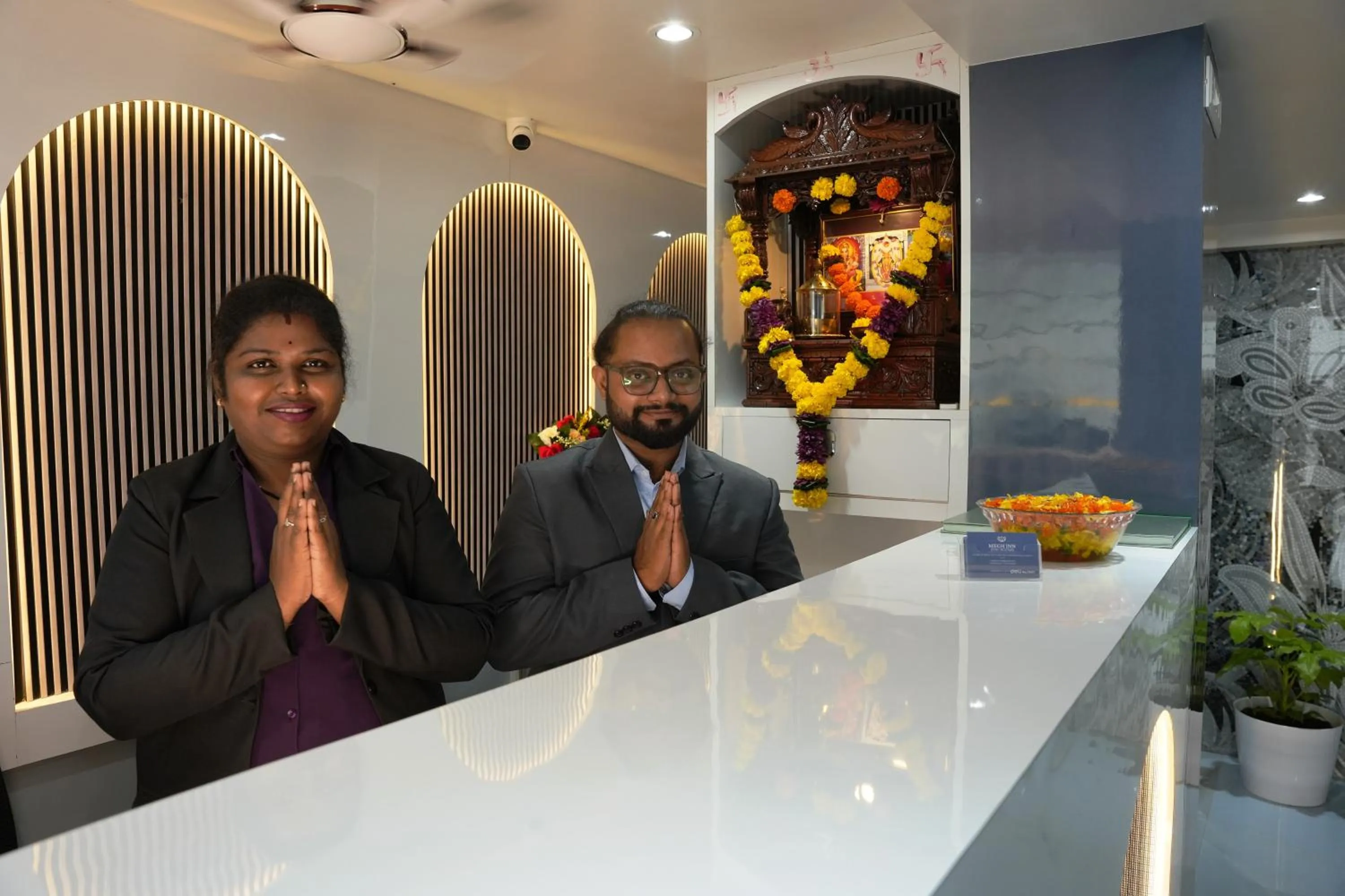 Lobby or reception in MEGH INN