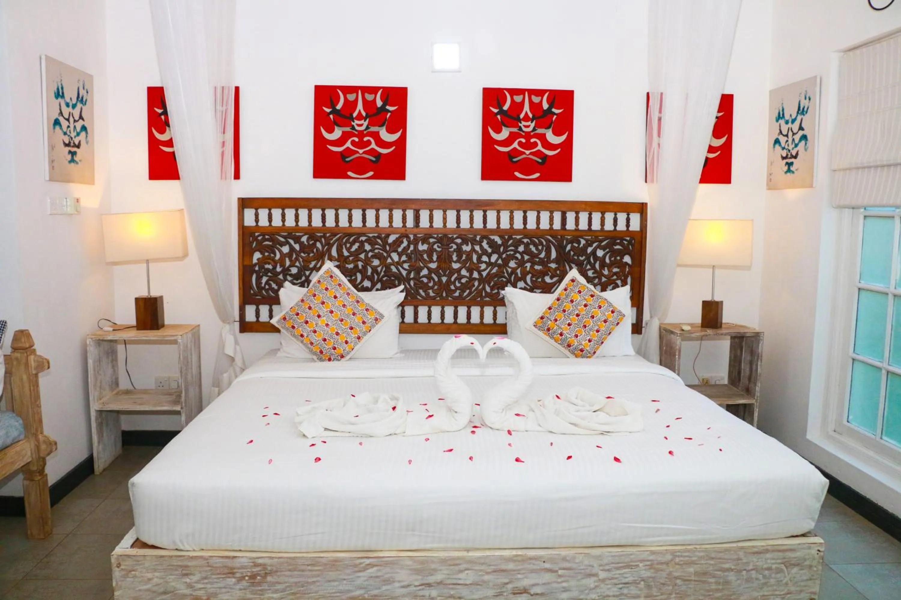 Bedroom, Bed in Esperanza Beach Mawella