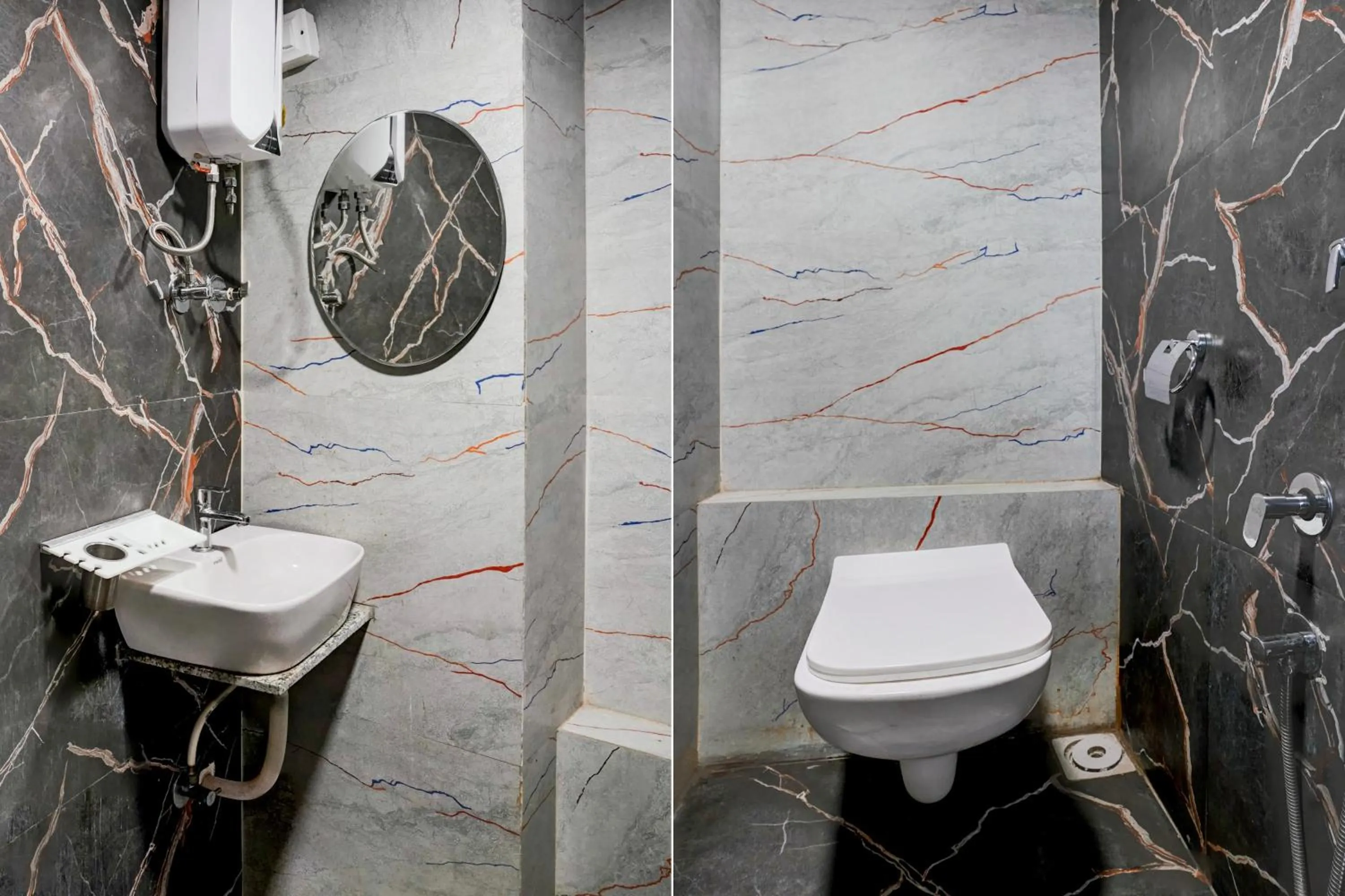 Bathroom in Collection O Adajan Formerly Hotel Sky Palace