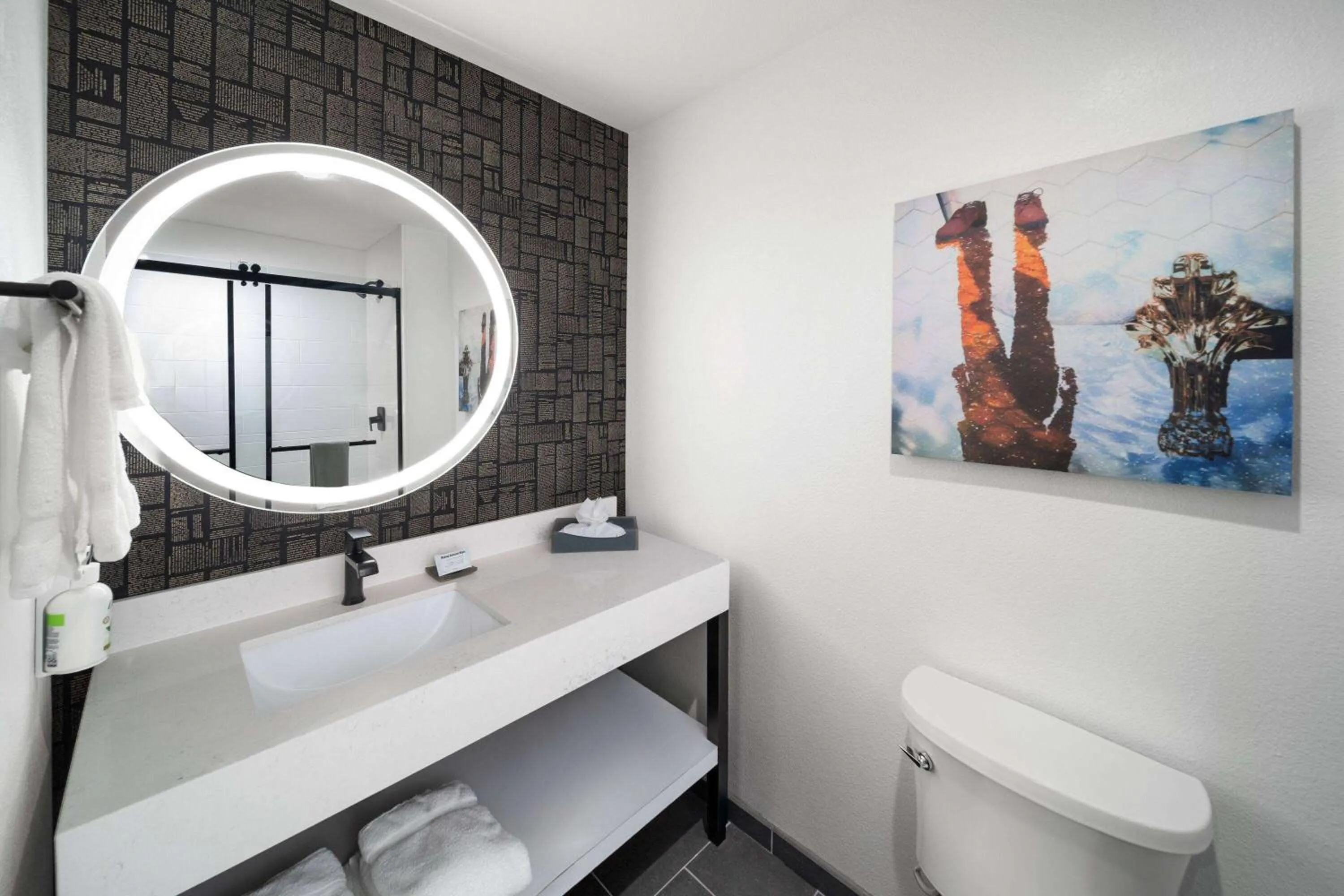 Bathroom in La Quinta Inn & Suites by Wyndham Austin Parmer Tech Ridge