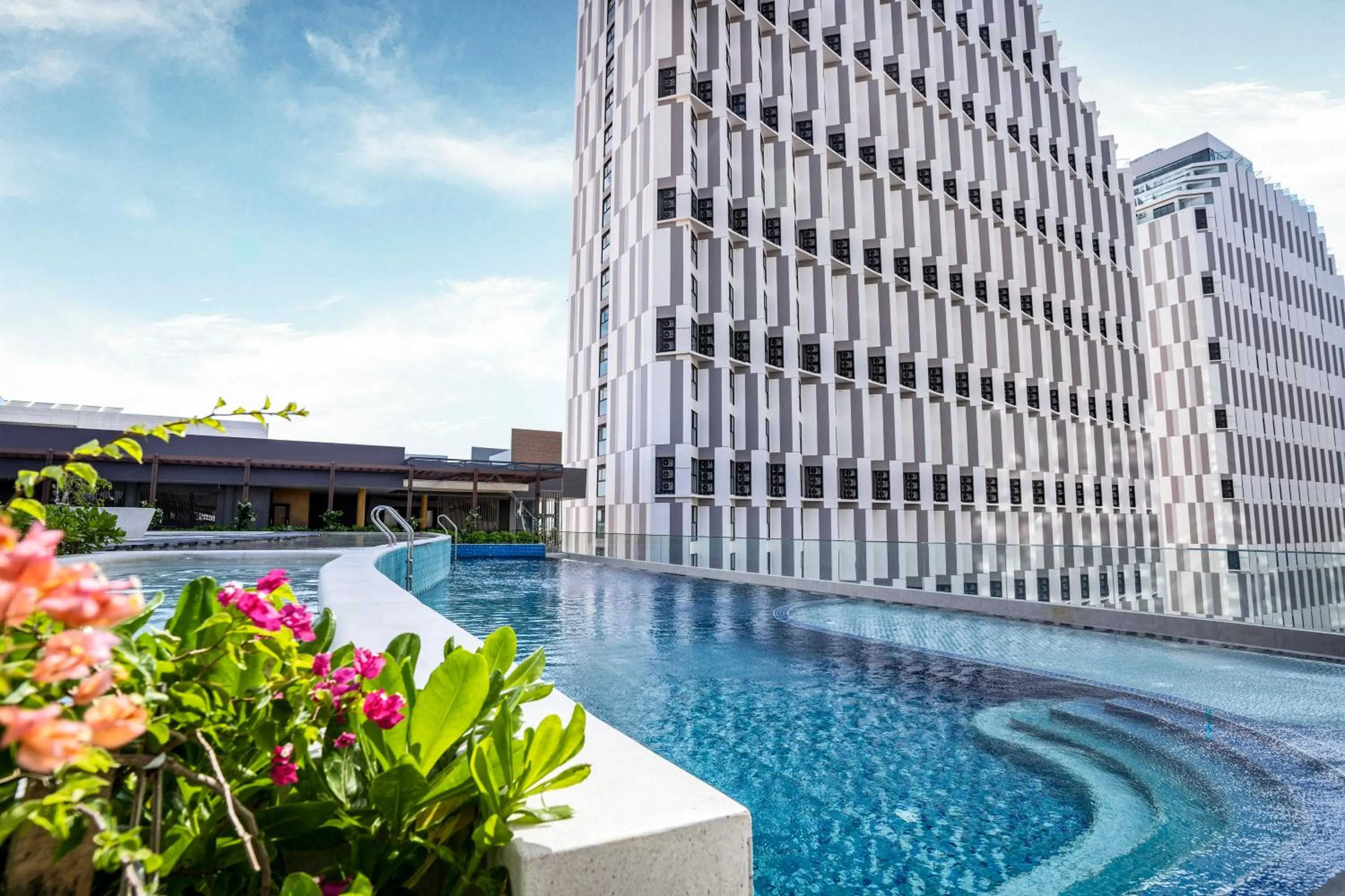 Pool view in M Continental by Mandala Mui Ne