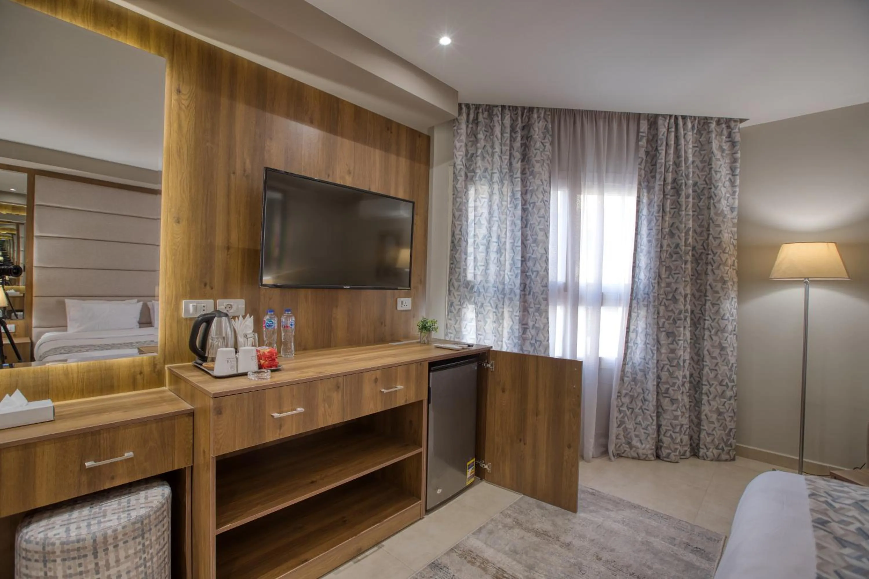 TV and multimedia, Bed in Nozol Pyramids Hotel and Spa