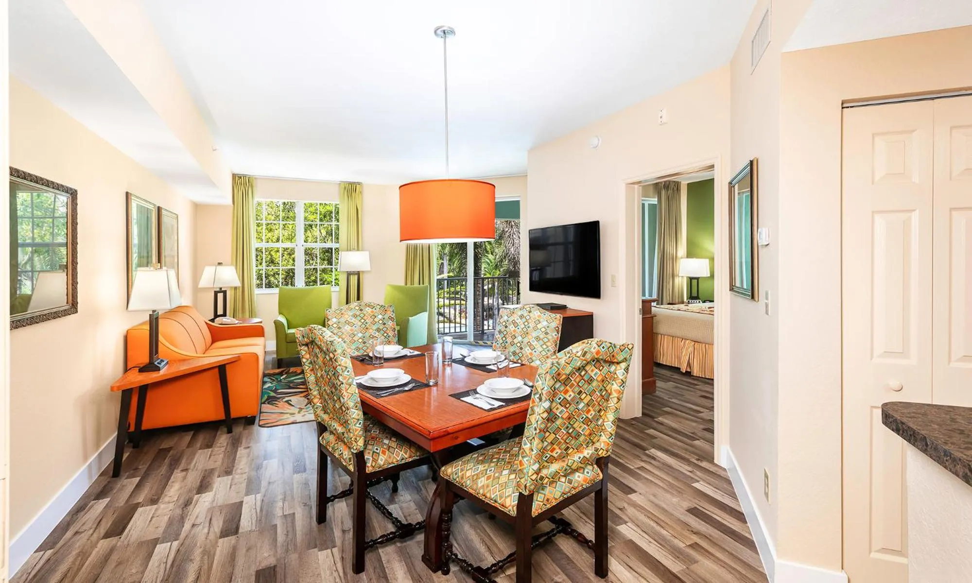 Living room in Mizner Place at Weston Town Center, Fort Lauderdale