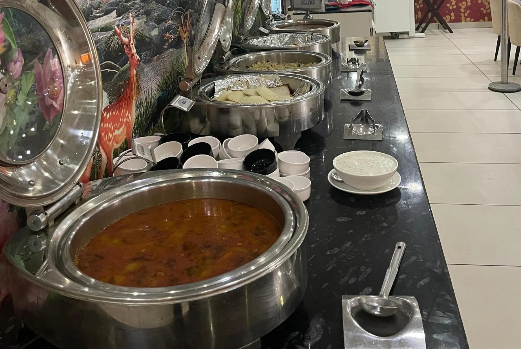 Breakfast in Hotel Seth Murlidhar Seva Sadan-Near Prem Mandir