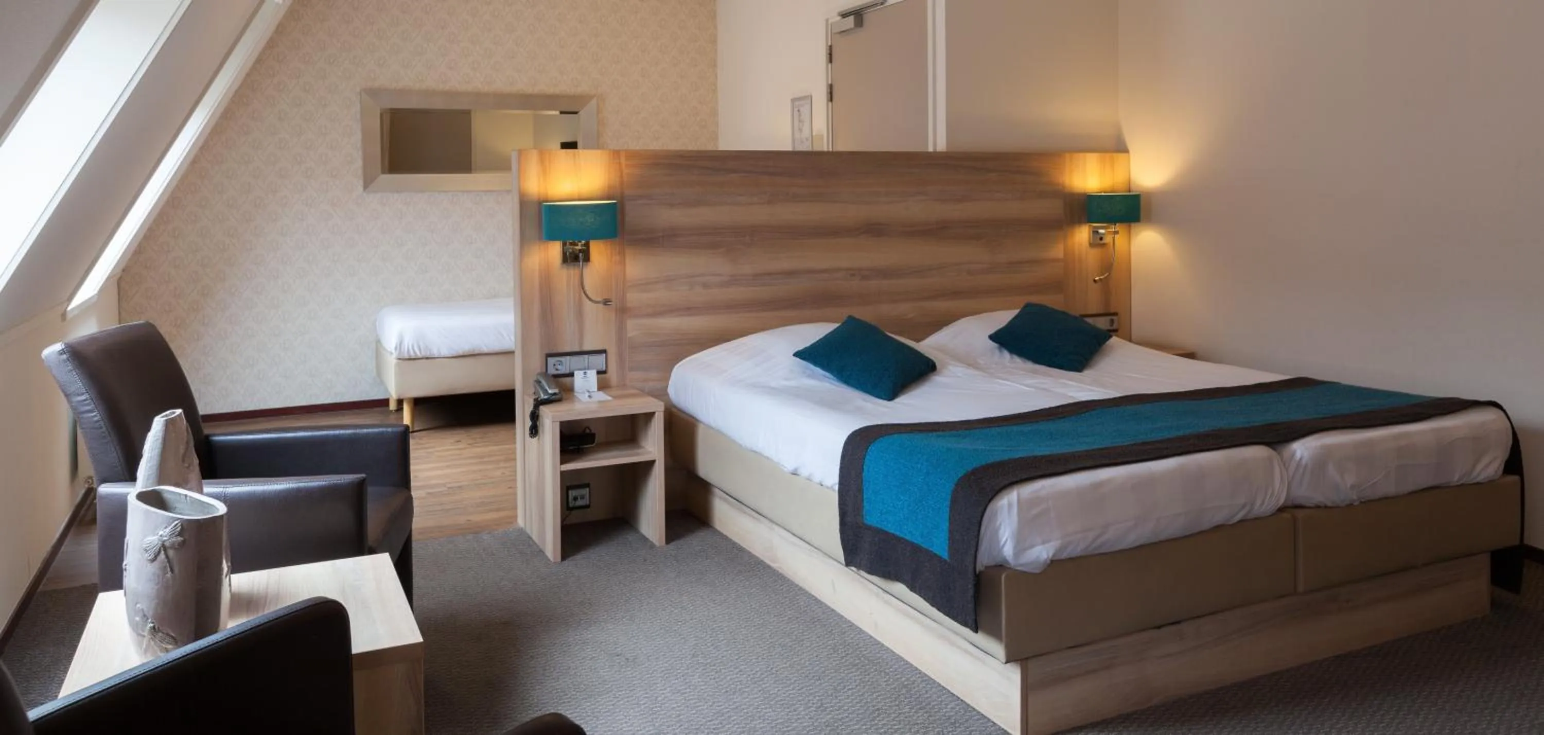 Seating area, Bed in Best Western Hotel Baars