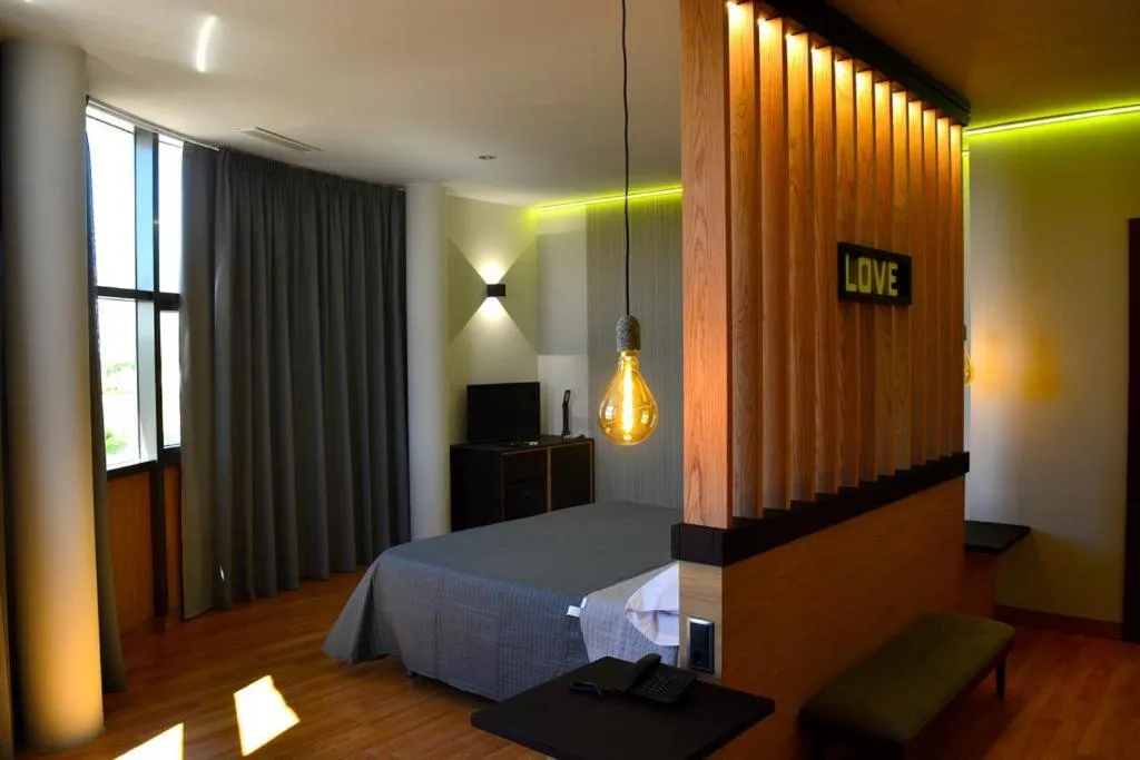 Bed in Hotel-Asador Montes Oretanos