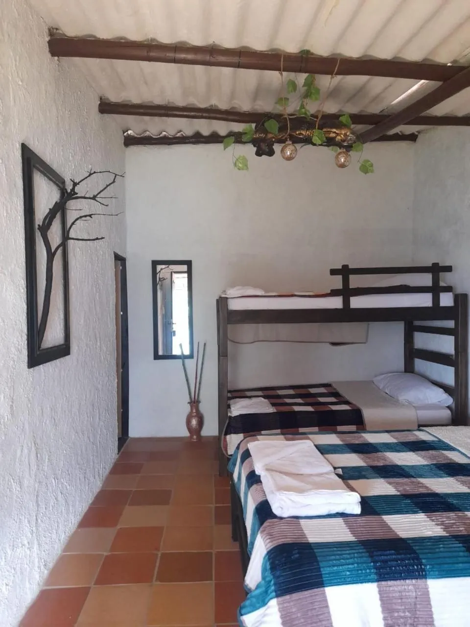 Bed in HOTEL CAMPESTRE ABRAZO DEL ANGEL