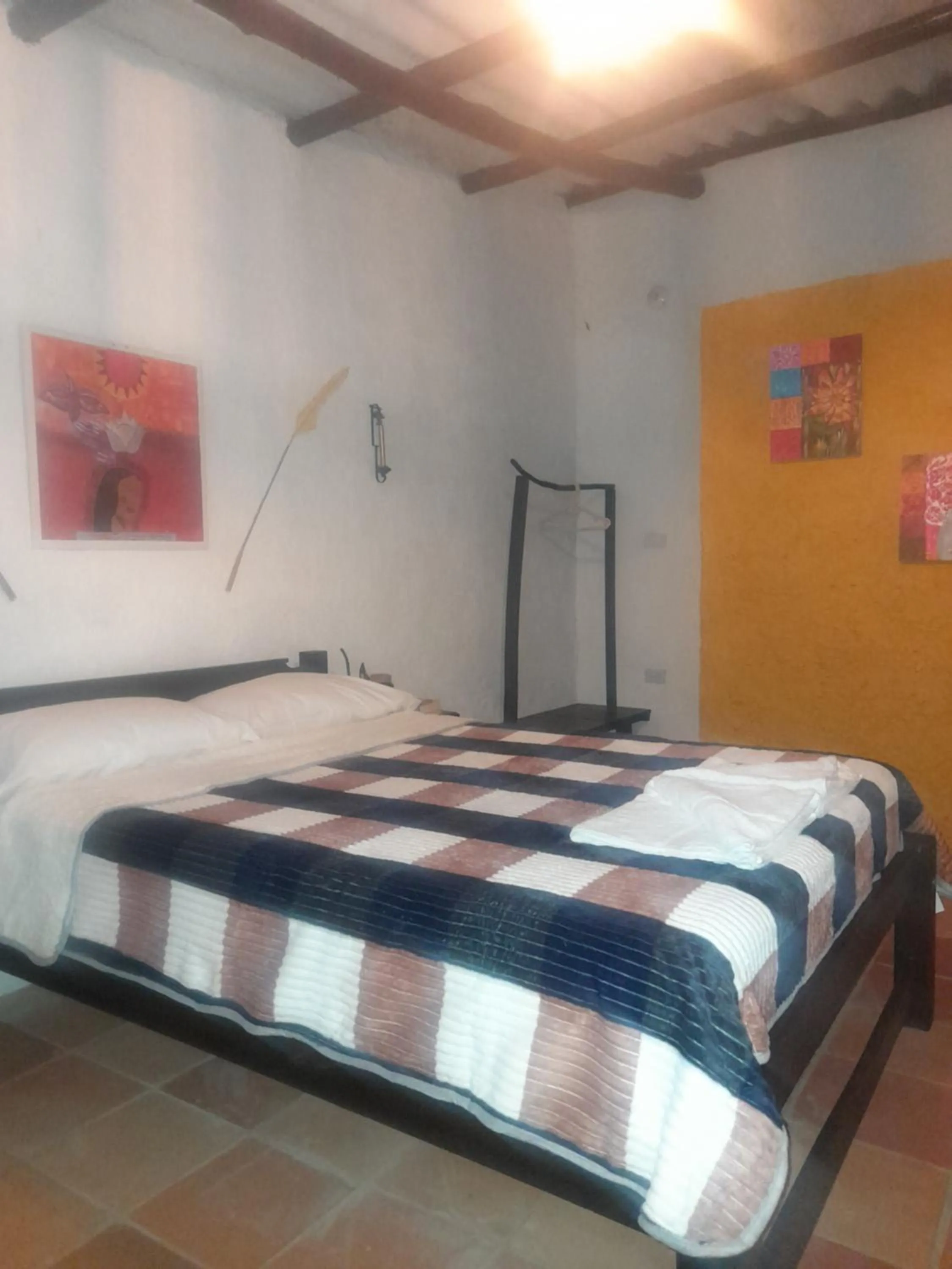 Bed in HOTEL CAMPESTRE ABRAZO DEL ANGEL