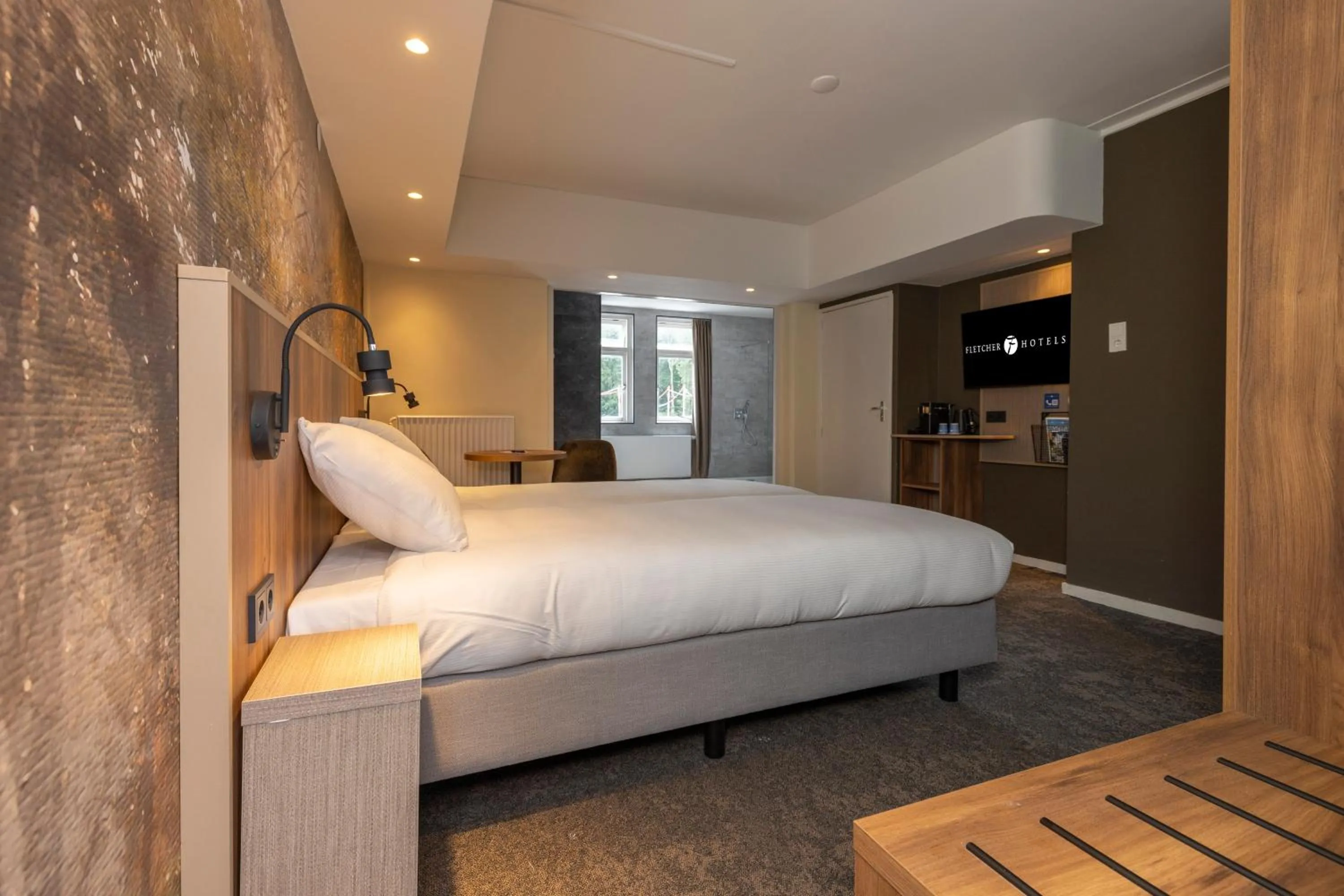 Photo of the whole room, Bed in Fletcher Hotel Restaurant Erica