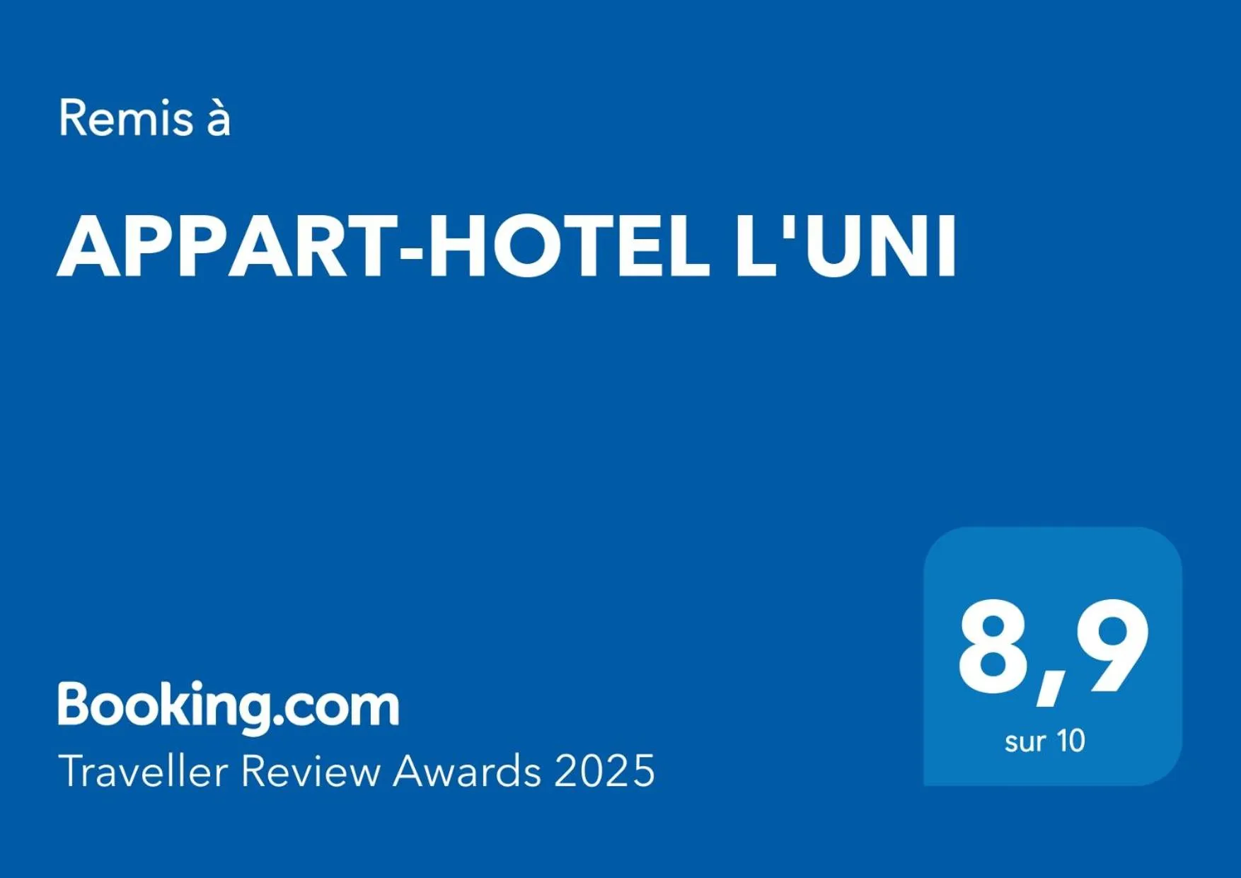 Logo/Certificate/Sign in APPART-HOTEL L'UNI