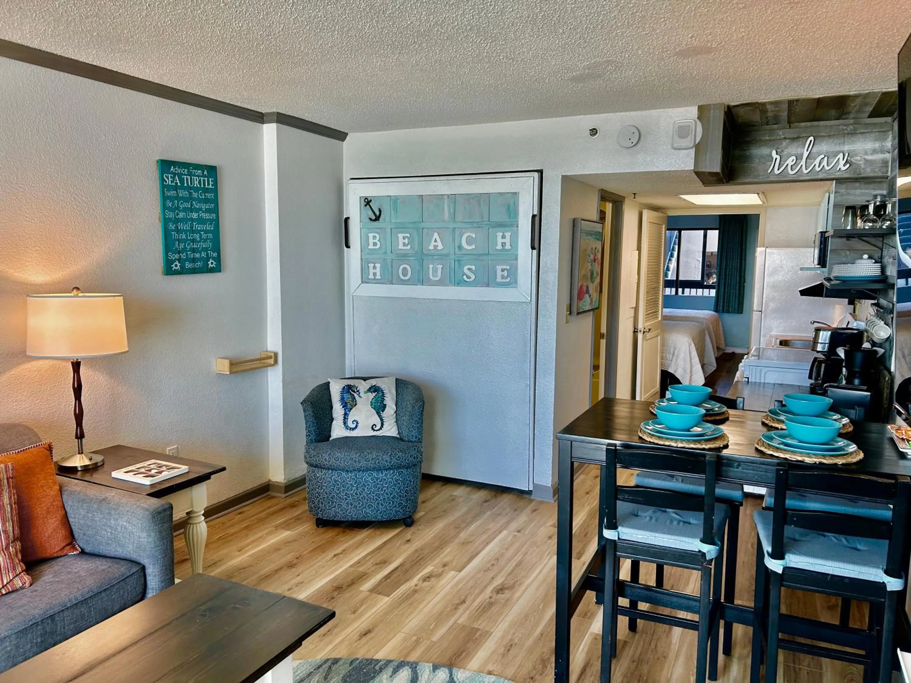 Living room in Flip Flop at Compass Cove