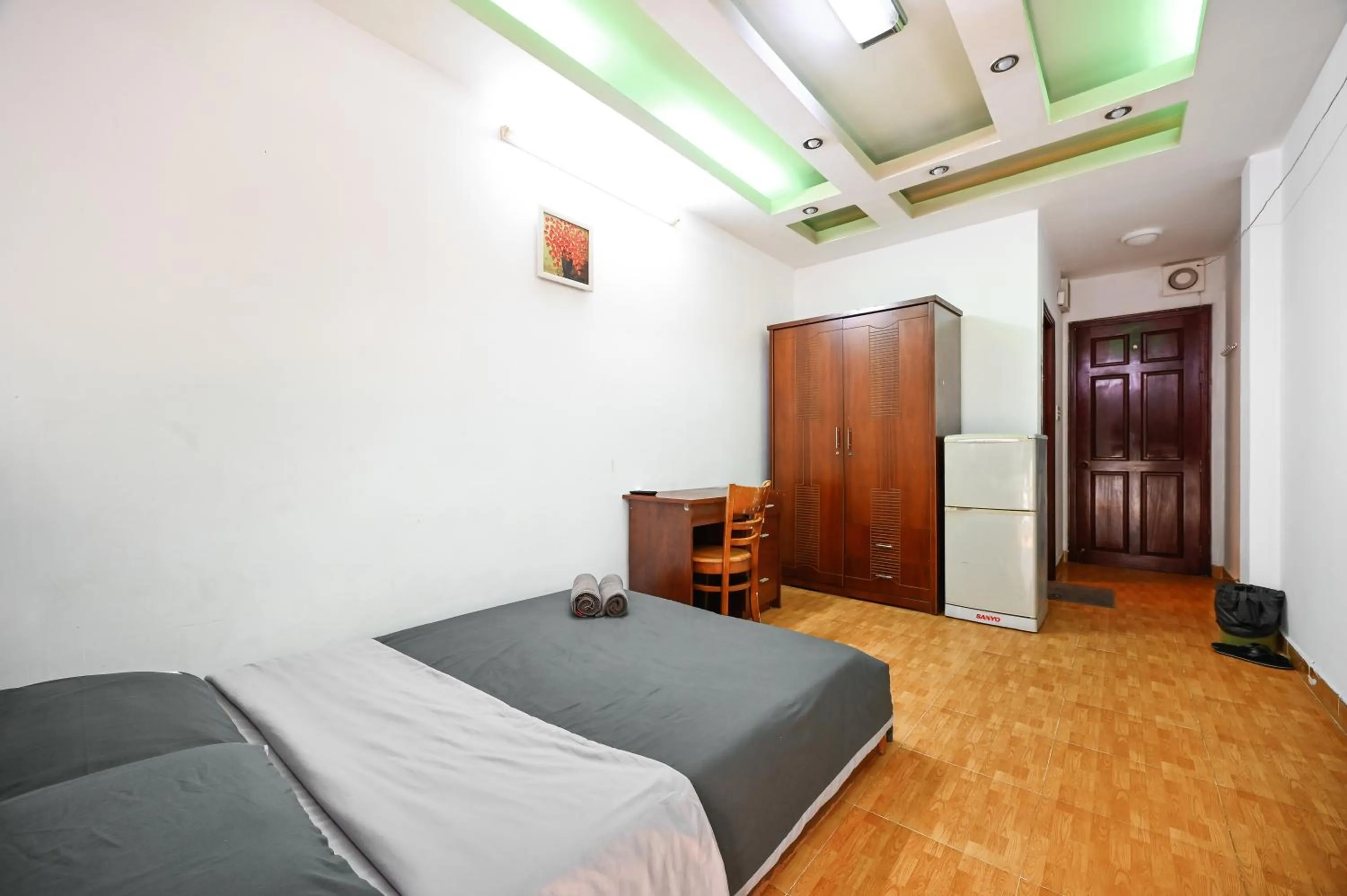 Bed in Ohio Hotel & Apartment