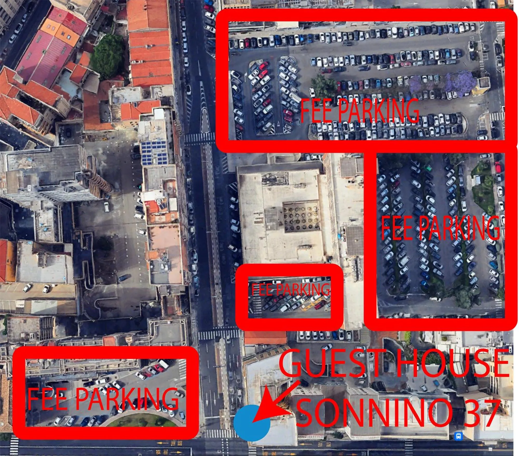 Parking in GUEST HOUSE SONNINO 37 Cagliari