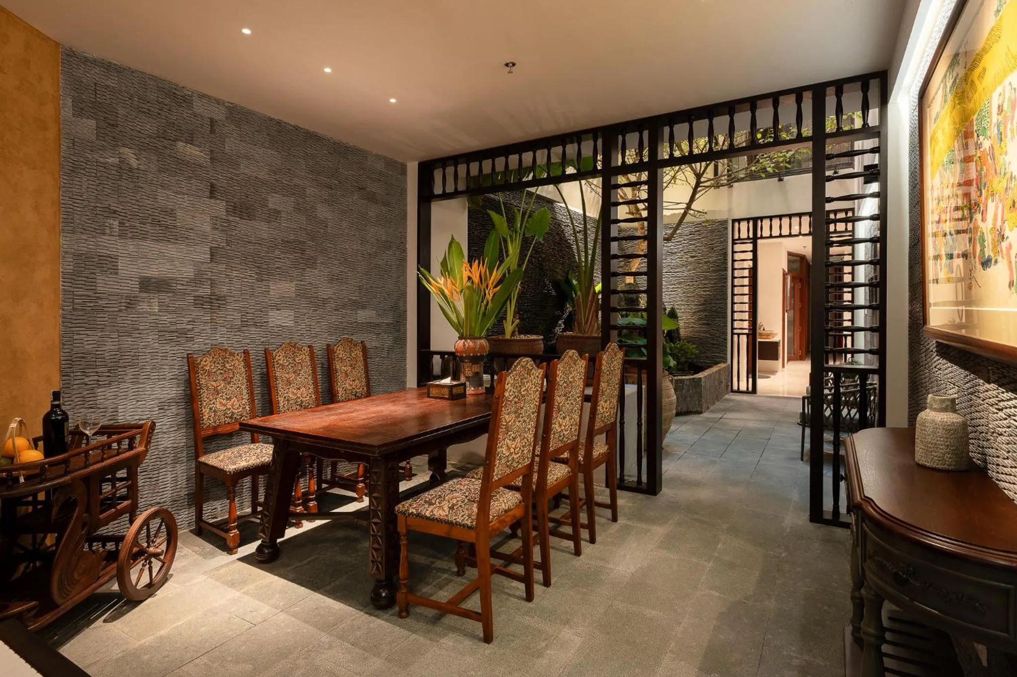 Patio in Le Parfum Apartment and Hotel