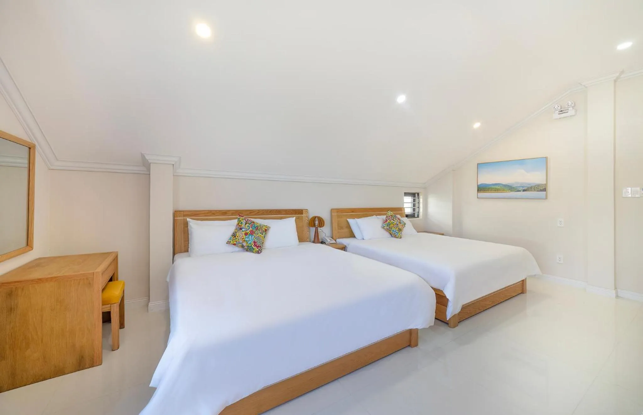 Bed in Cerasoi Boutique Villa Dalat