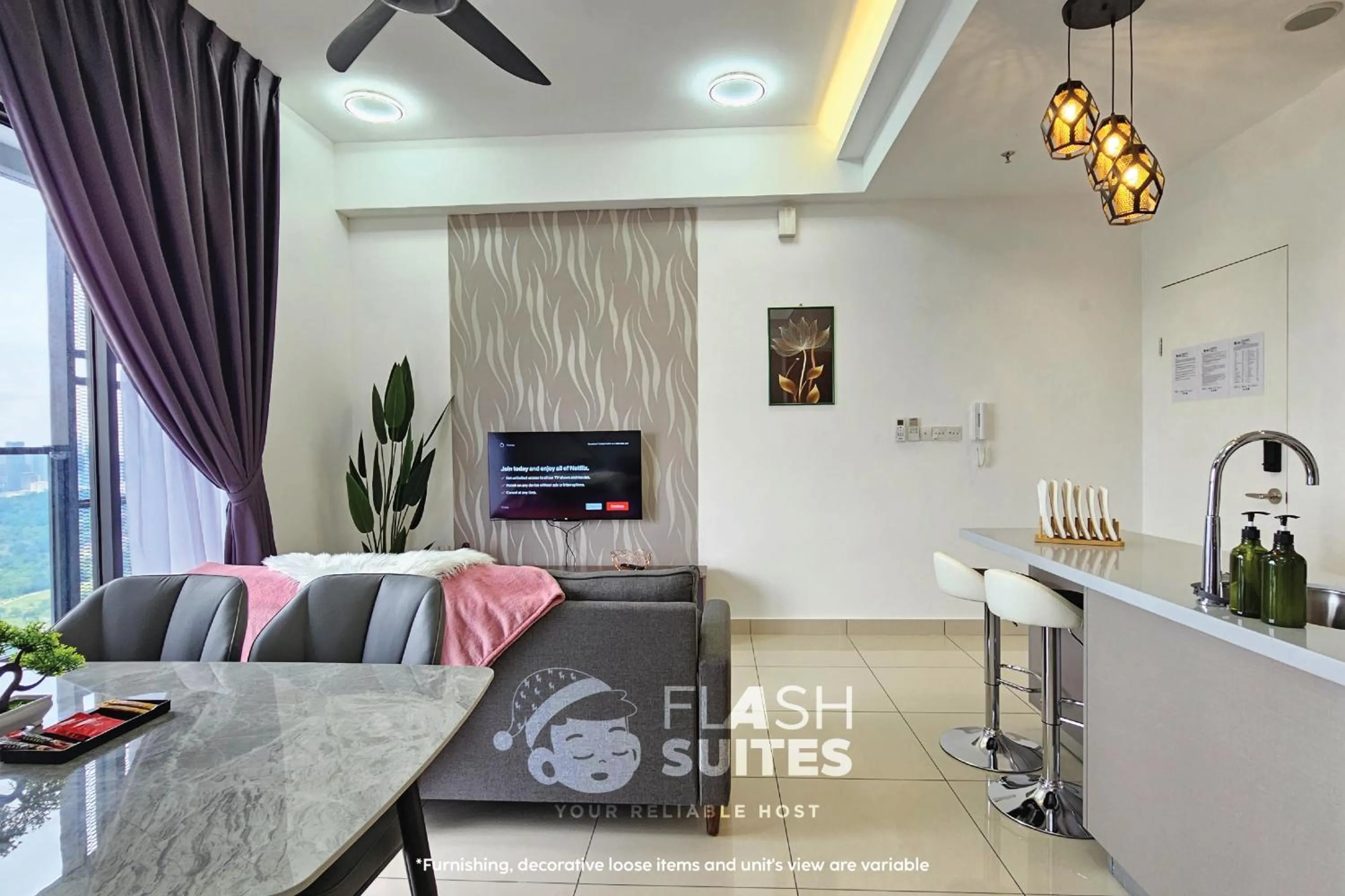 Living room in Trion Premium Suites @ KL