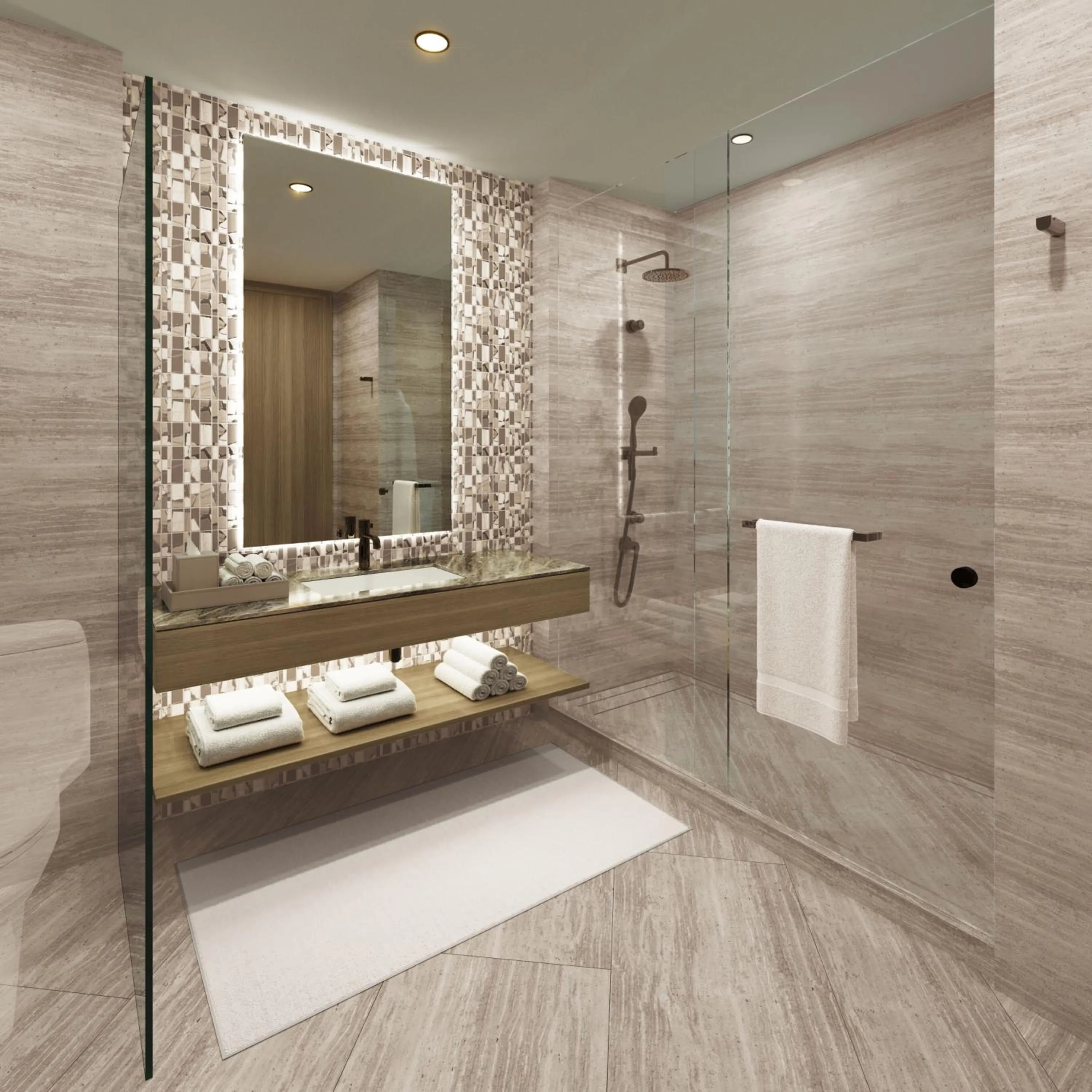 Bathroom in InterContinental Seattle Bellevue, by IHG