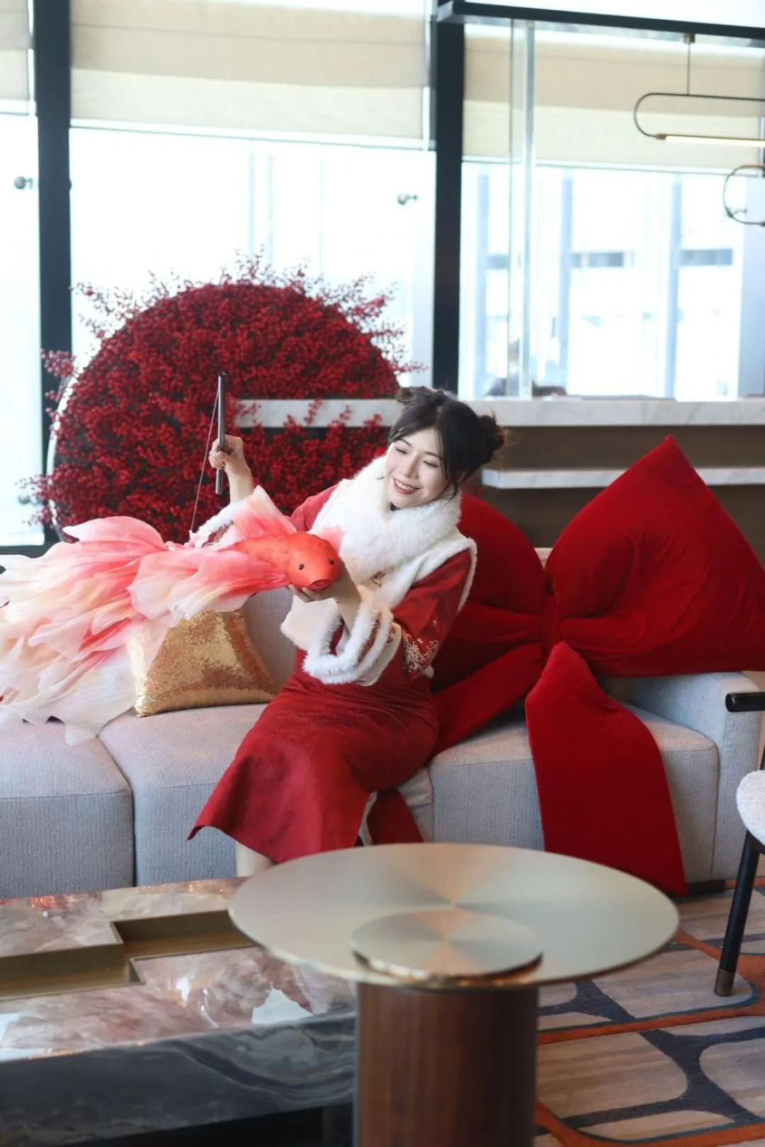 Bed in Hotel Indigo Changsha Meixi Lake