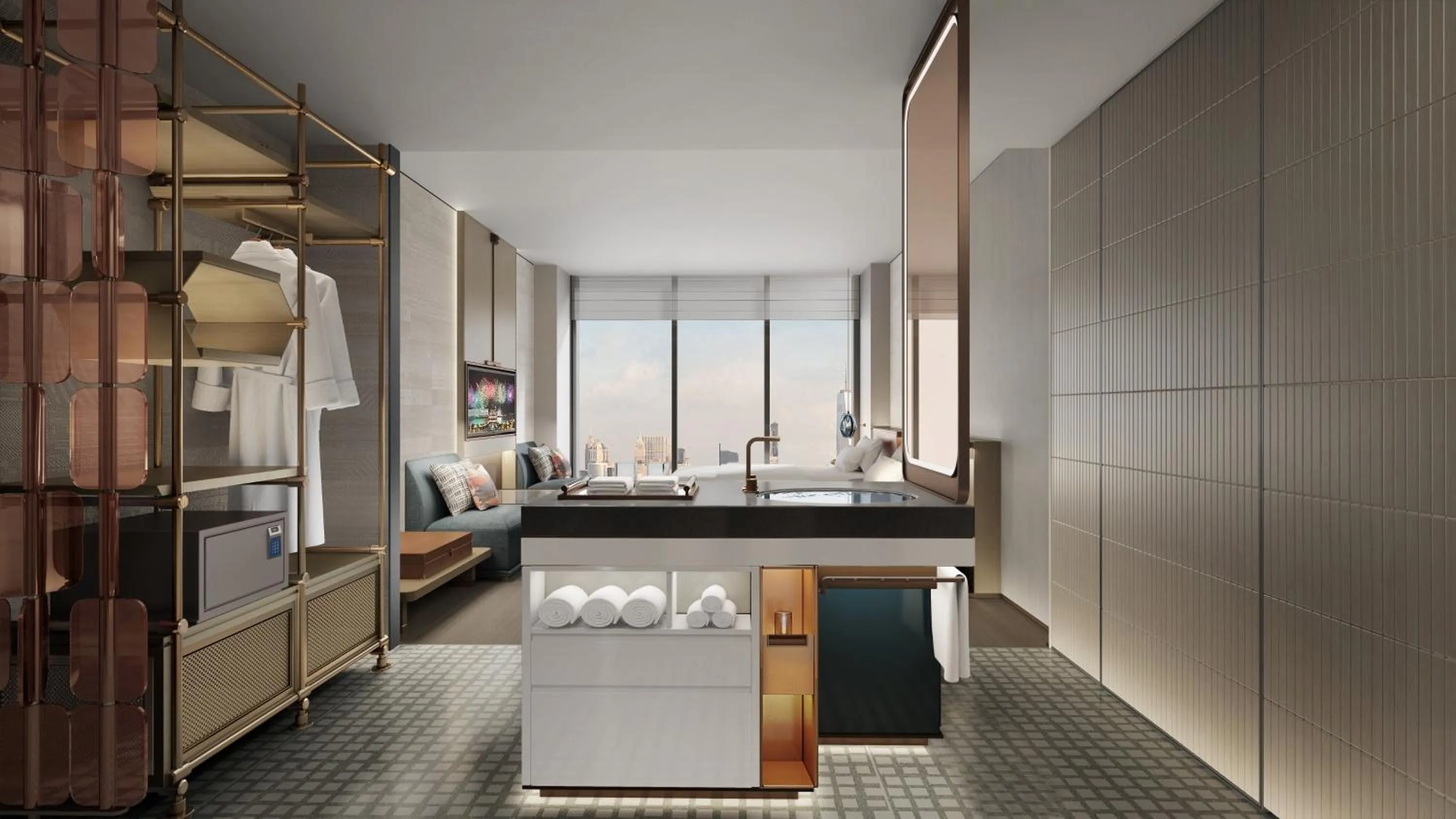 Photo of the whole room, Bed in Hotel Indigo Changsha Meixi Lake