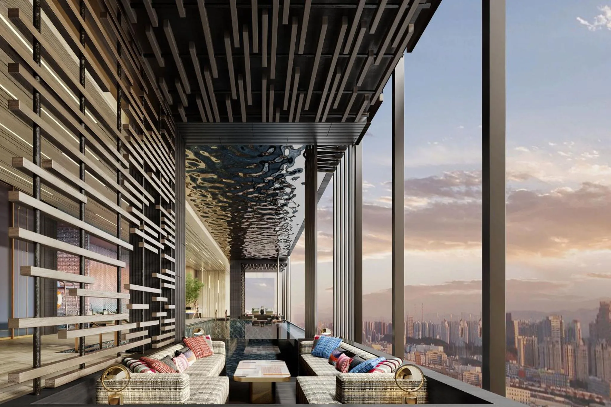 Swimming pool in Hotel Indigo Changsha Meixi Lake