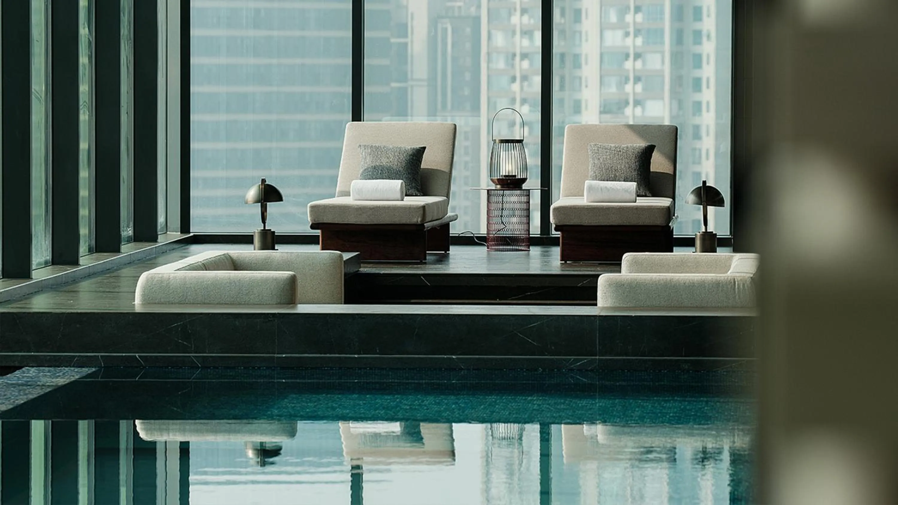 Swimming pool in Hotel Indigo Changsha Meixi Lake