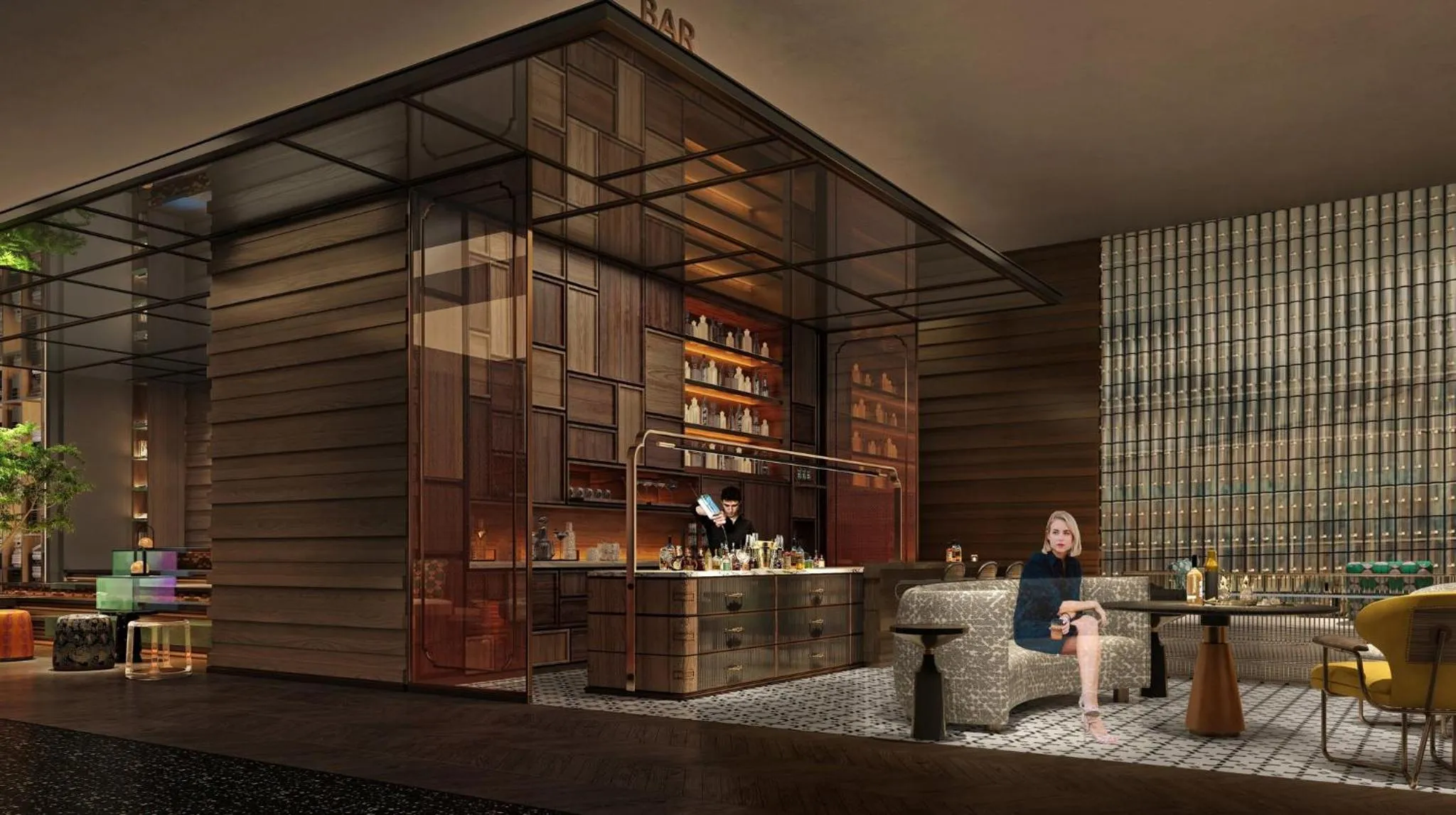 Lounge or bar in Hotel Indigo Changsha Meixi Lake