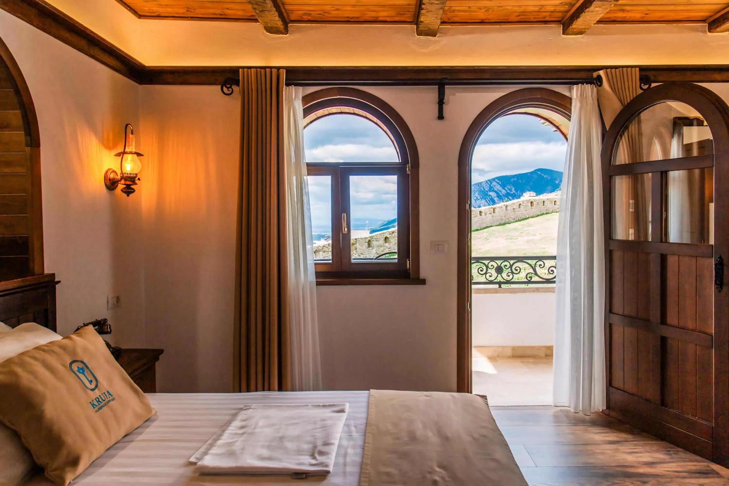 Natural landscape, Bed in Kruja Albergo Diffuso , Inside Kruja Castle