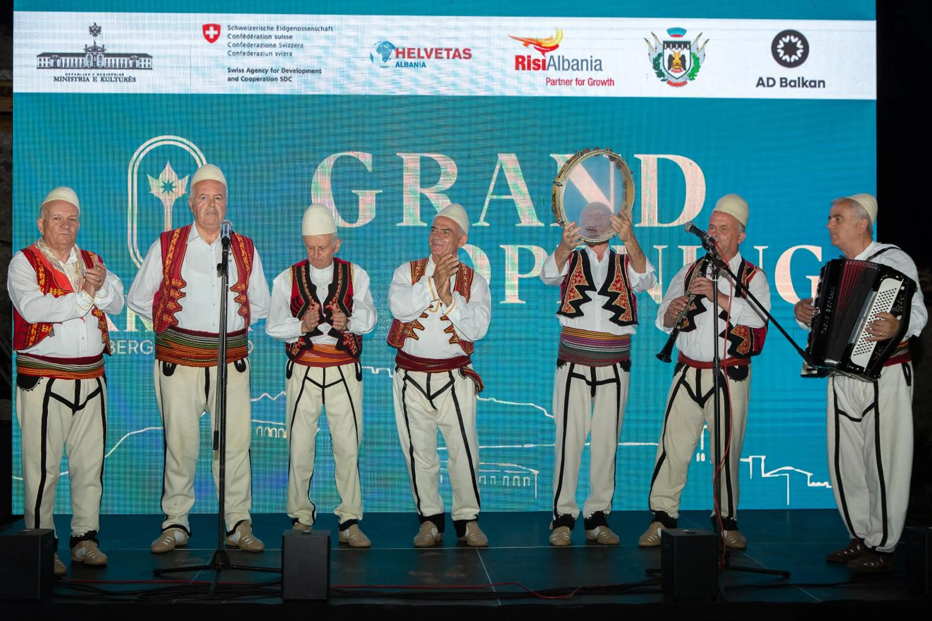 Evening entertainment in Kruja Albergo Diffuso , Inside Kruja Castle