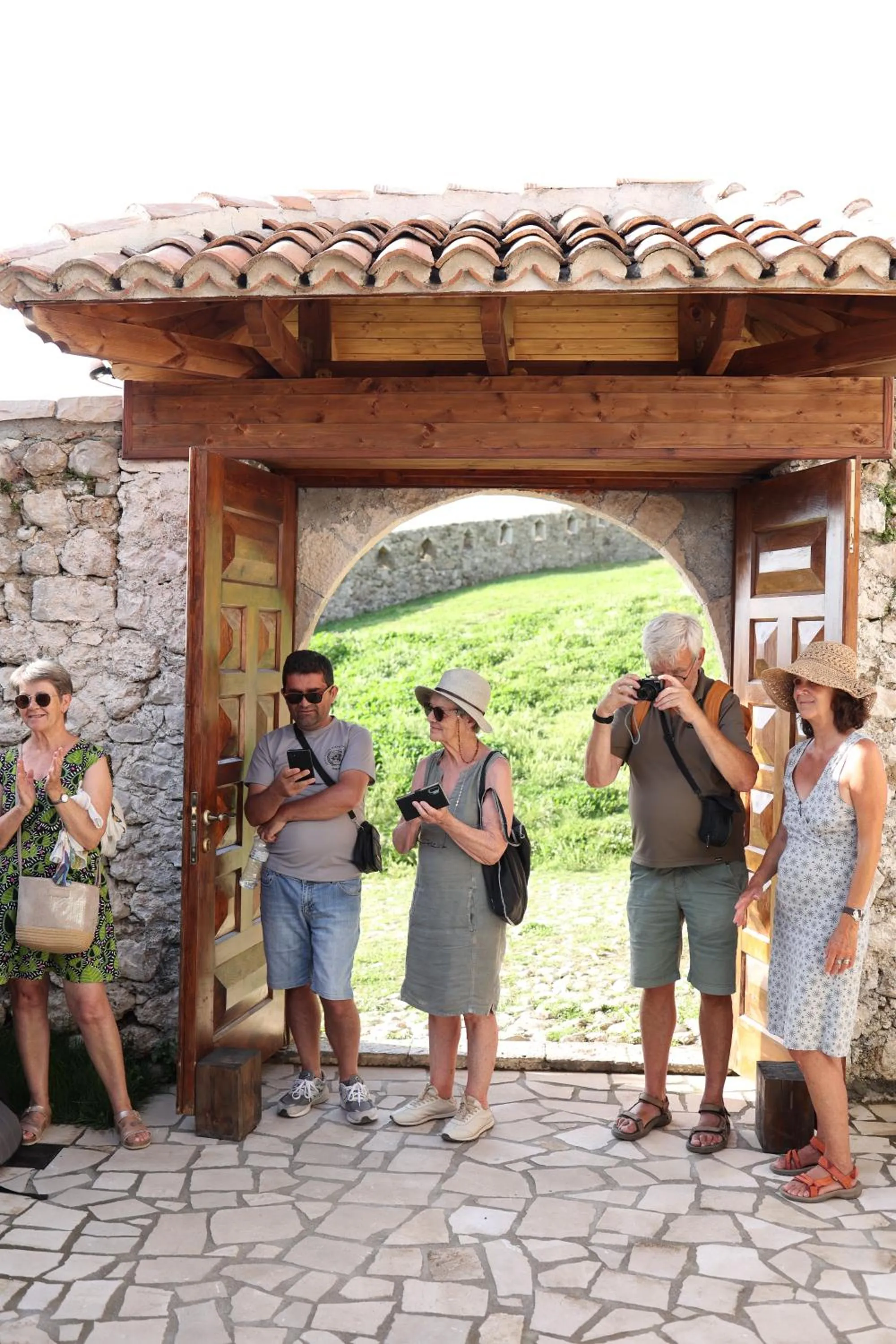 People in Kruja Albergo Diffuso , Inside Kruja Castle